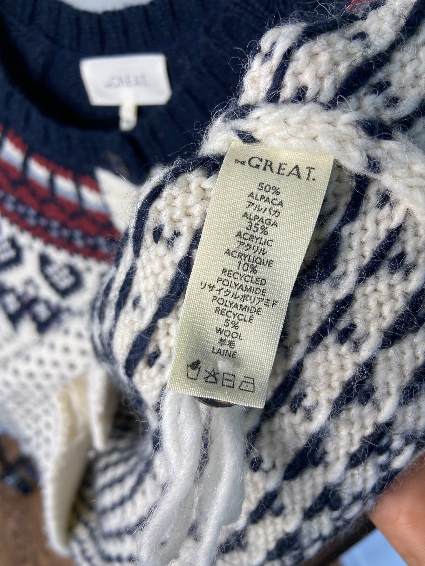 The Great The Heart Fair Isle Cardigan size S