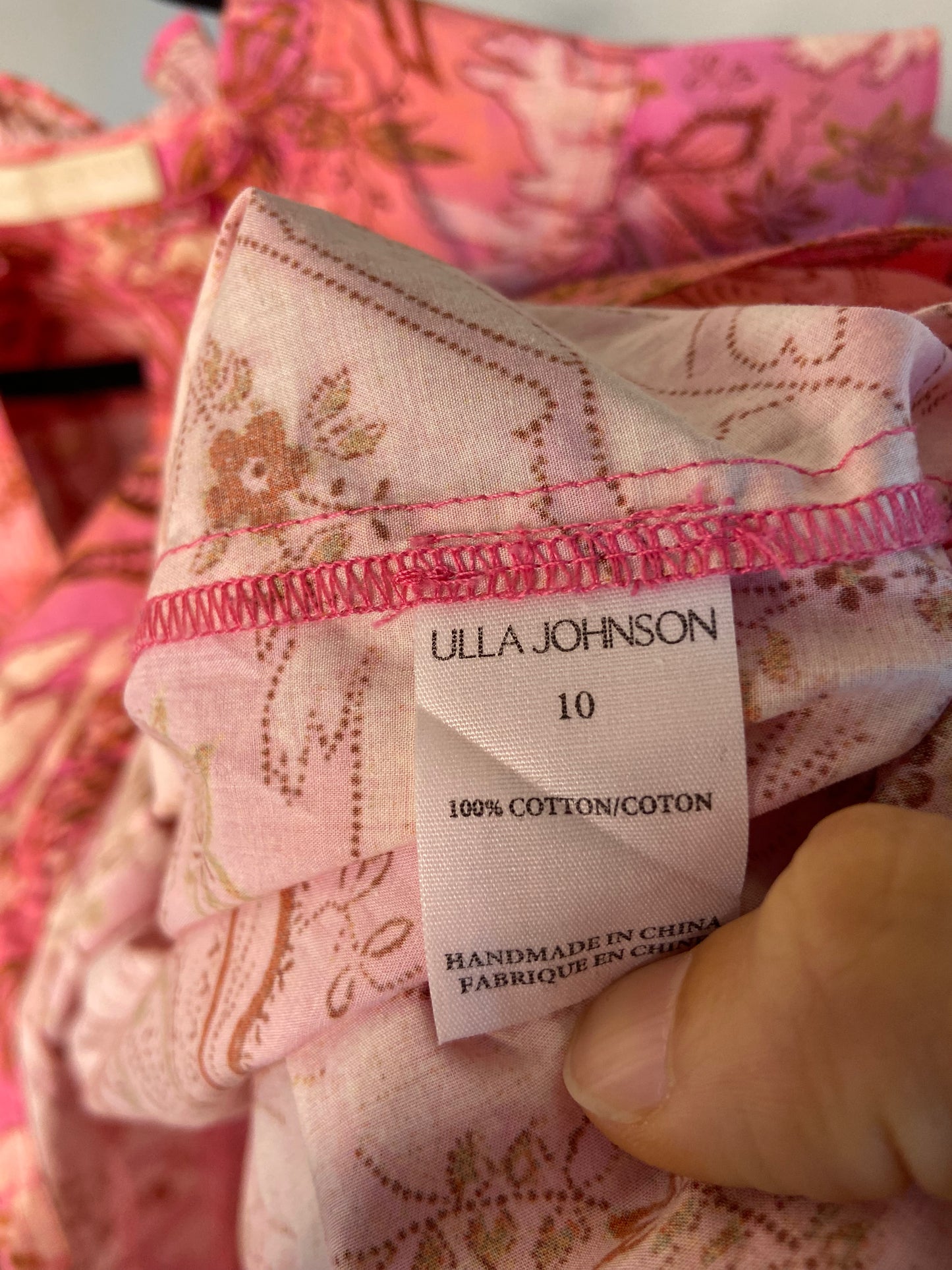 Ulla Johnson Camellia Lei Top size 10