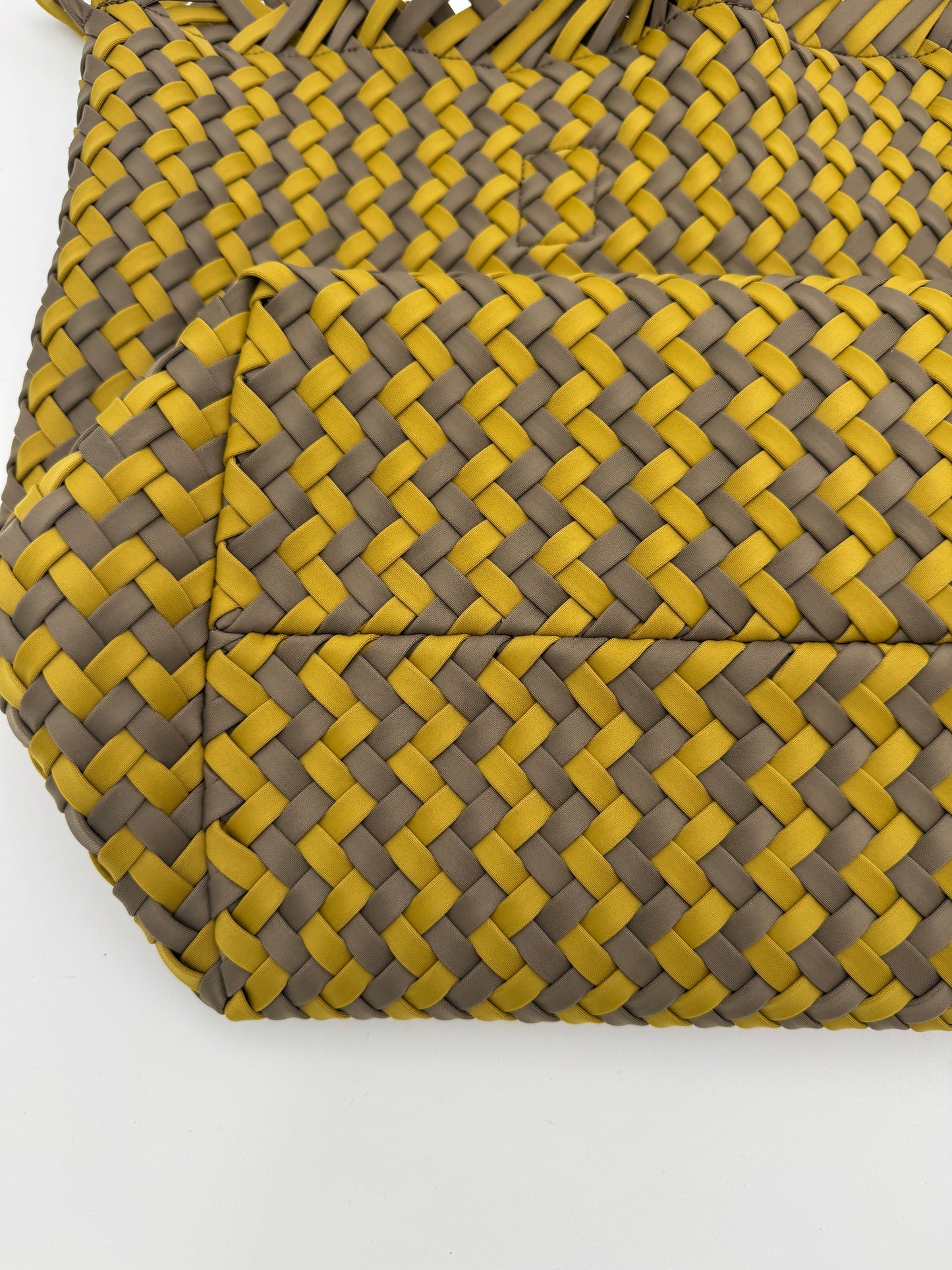 Naghedi Havana Large Basketweave Tote Bag
