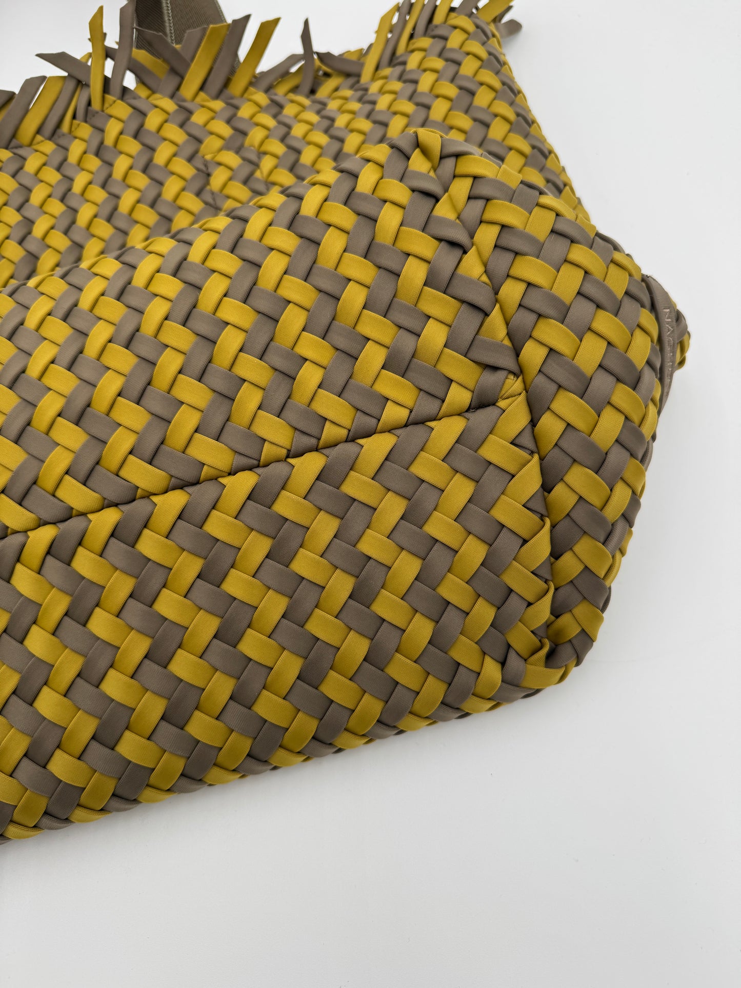 Naghedi Havana Large Basketweave Tote Bag