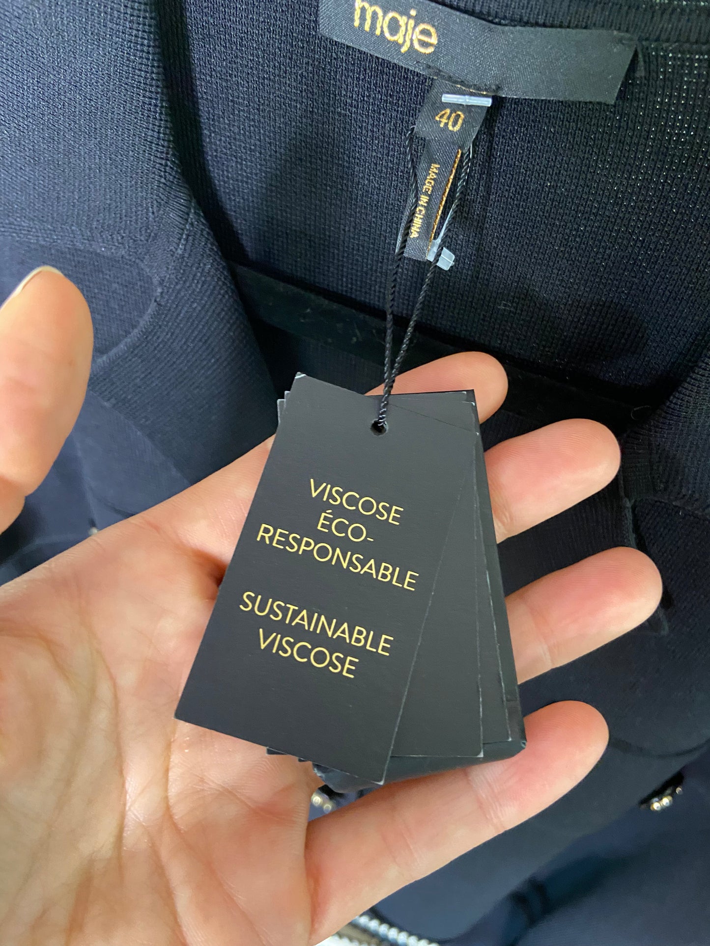 Maje Russ Belted Woven Mini Dress size 40 - Large