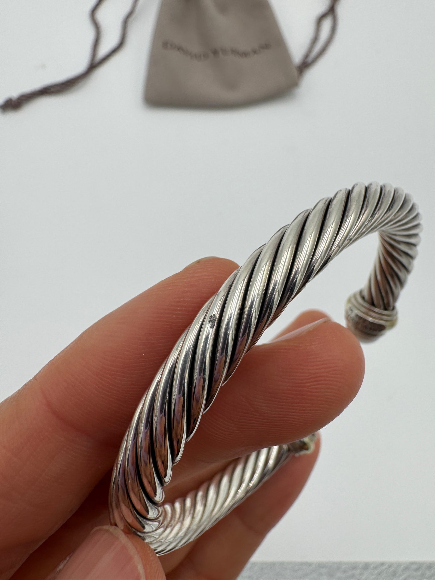 David Yurman 7mm Classic Cable Bracelet in Sterling Silver