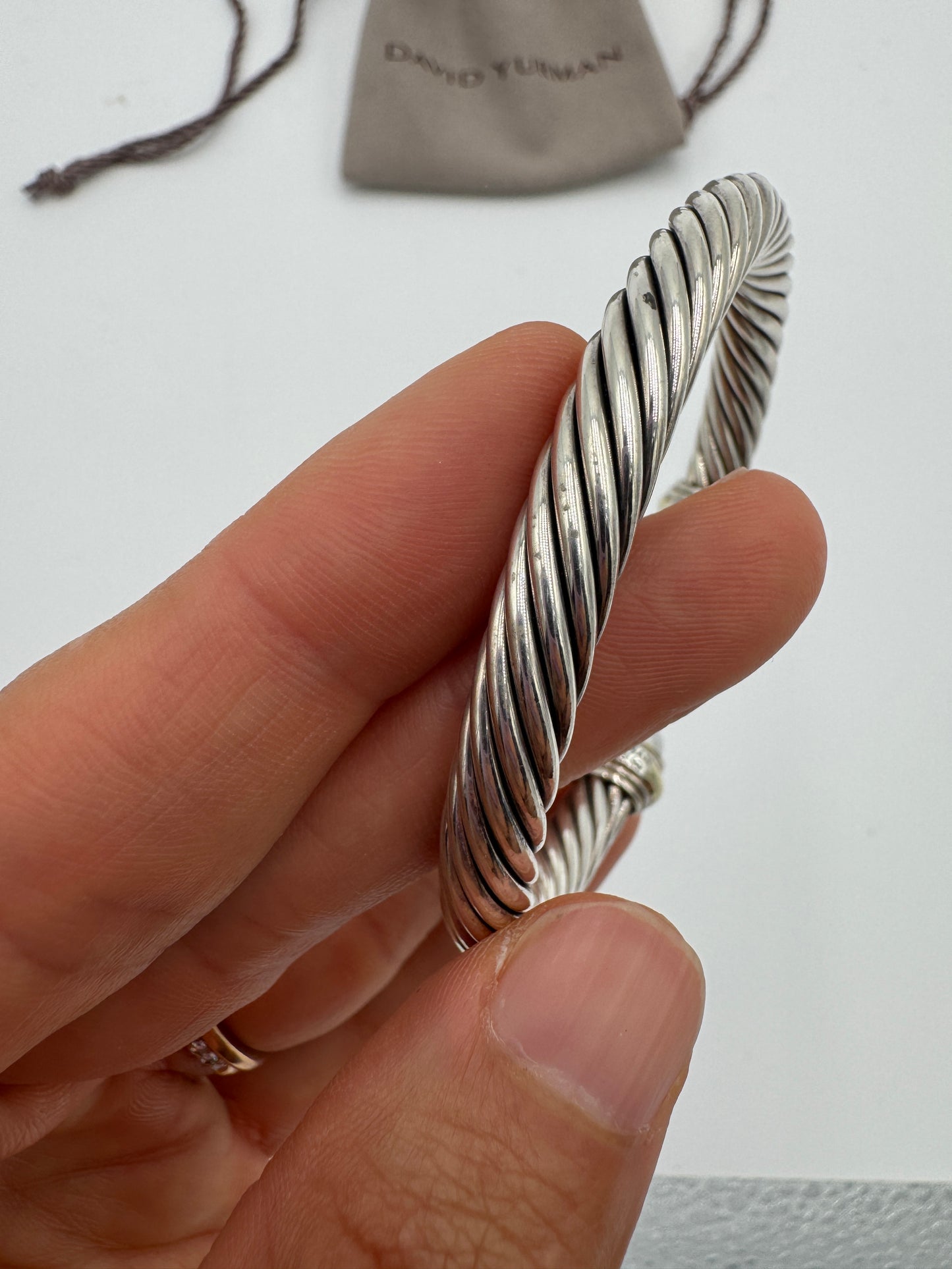 David Yurman 7mm Classic Cable Bracelet in Sterling Silver