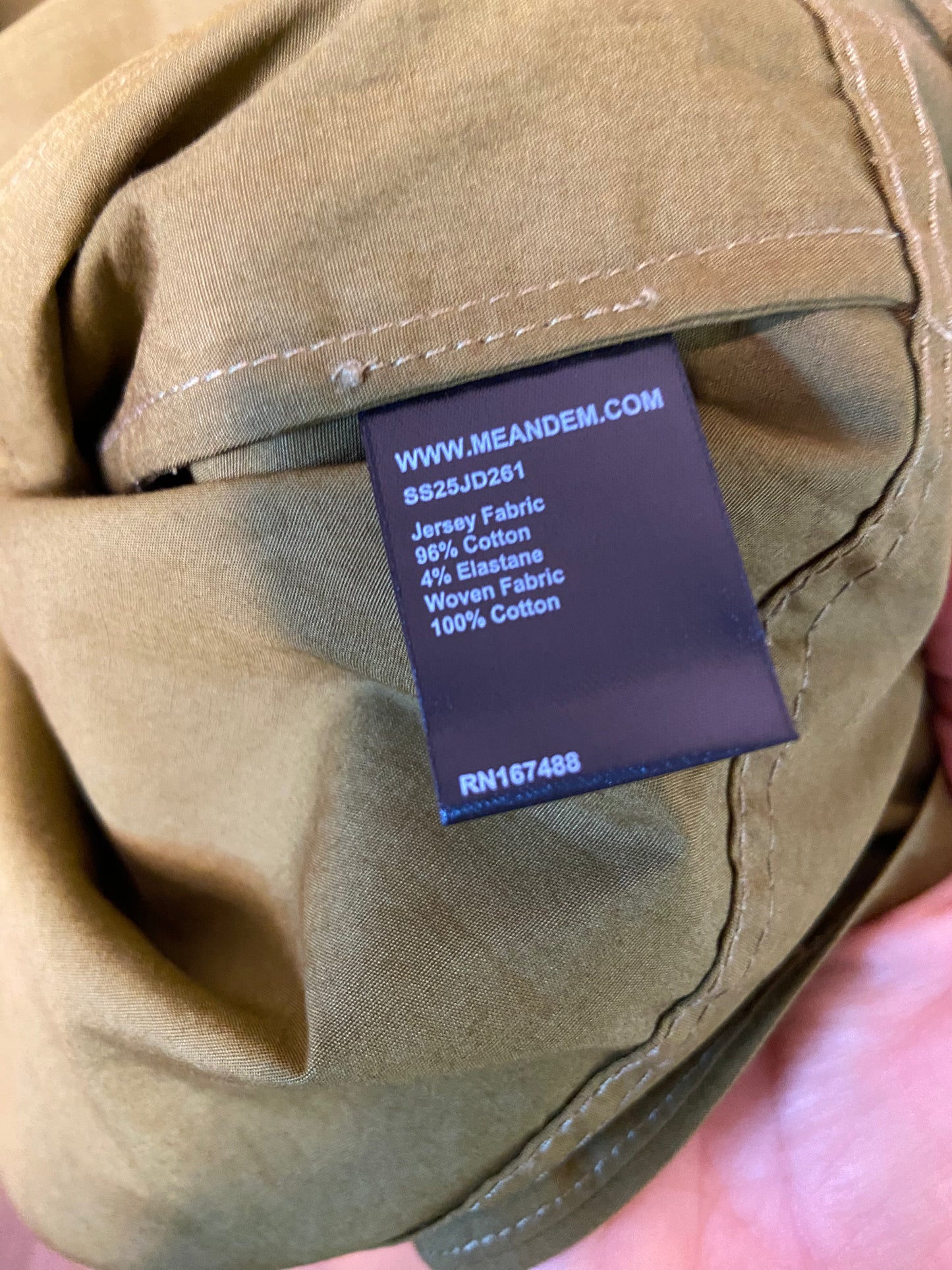 Me+Em Mixed Media Shirt Collar Maxi Dress size US 4