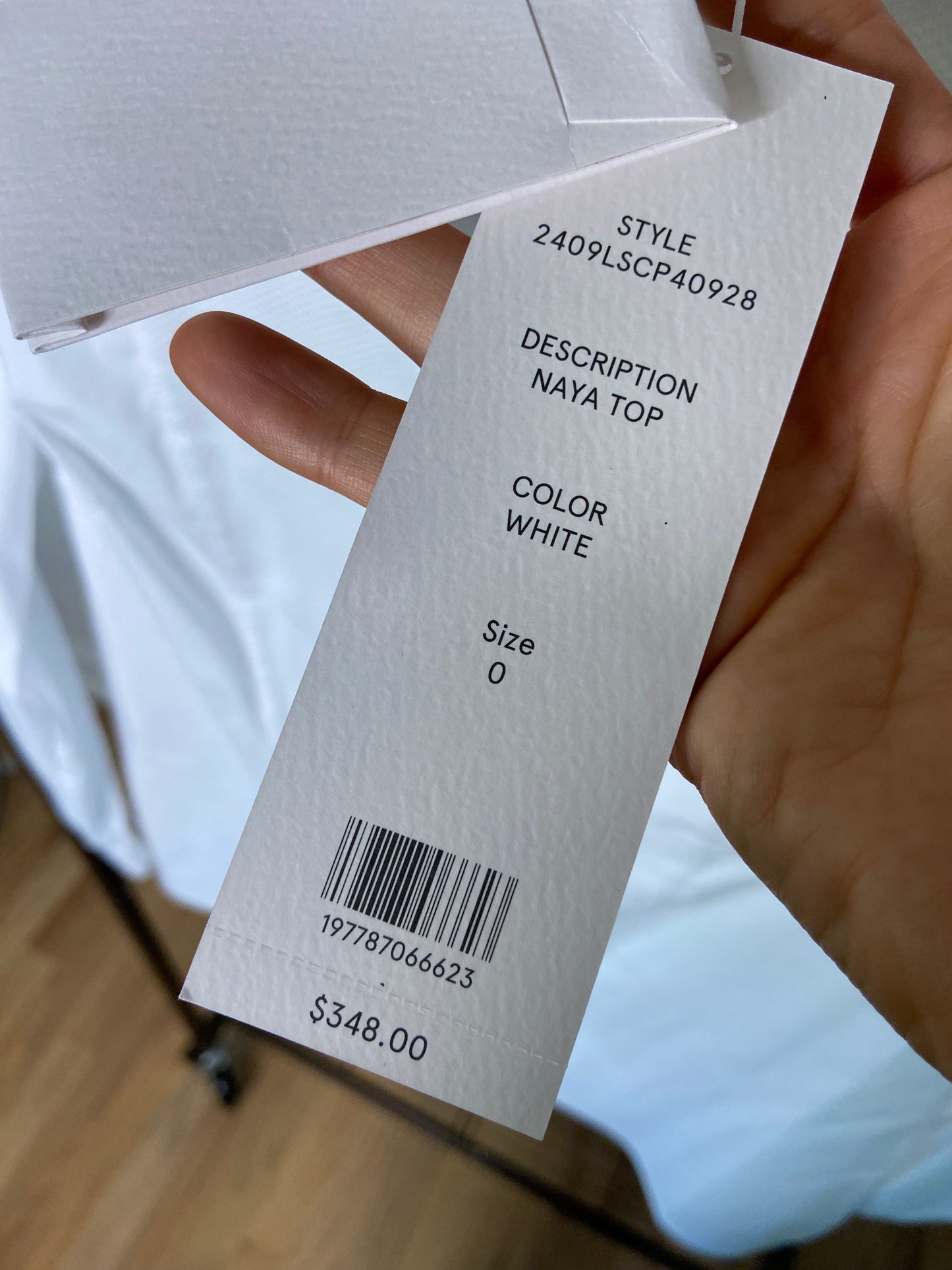 Veronica Beard Naya Cotton-Blend Stand-Collar Shirt size 0