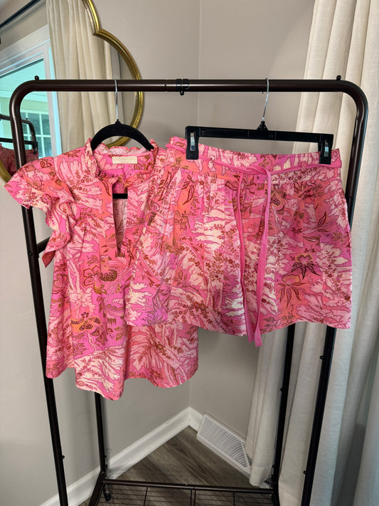 Ulla Johnson Lolana Top and Anela Shorts Set size 4