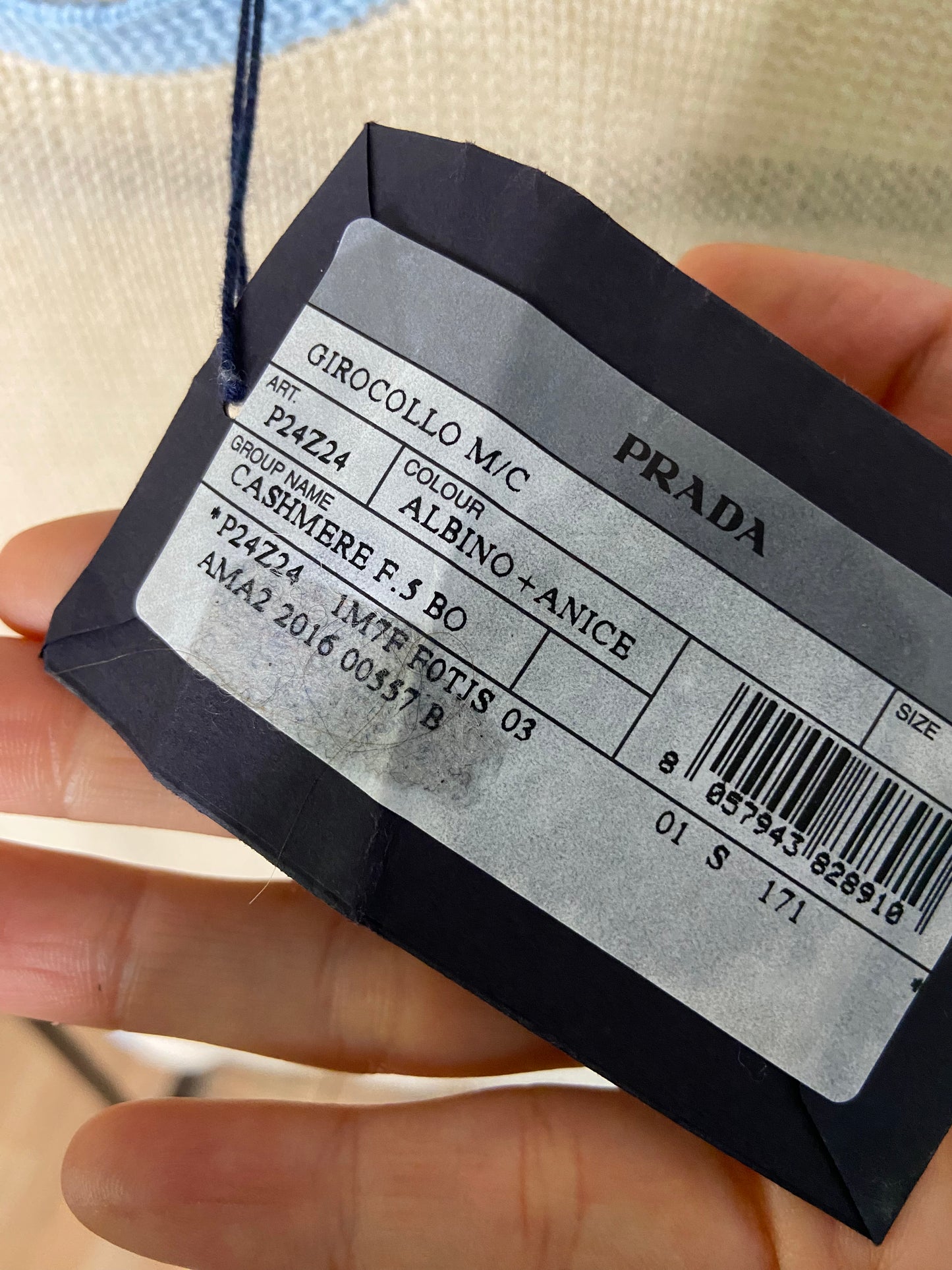 Prada Cashmere Short Sleeve Tee size US 4