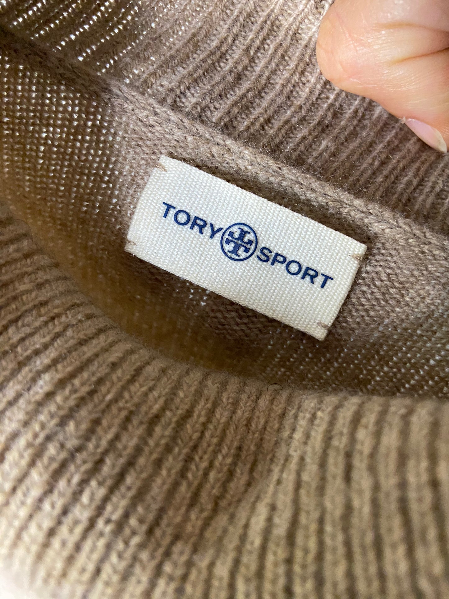 Tory Burch Cashmere Sweater Dress In Natural Heather size XL