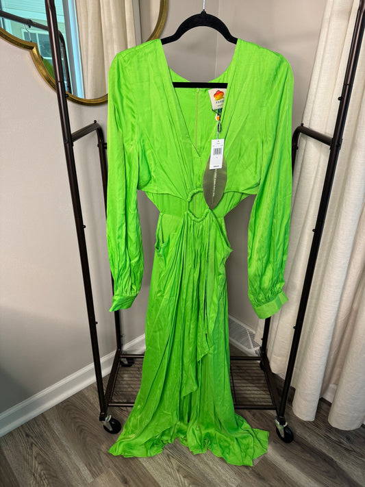 Farm Rio Lime Green Maxi Dress size L