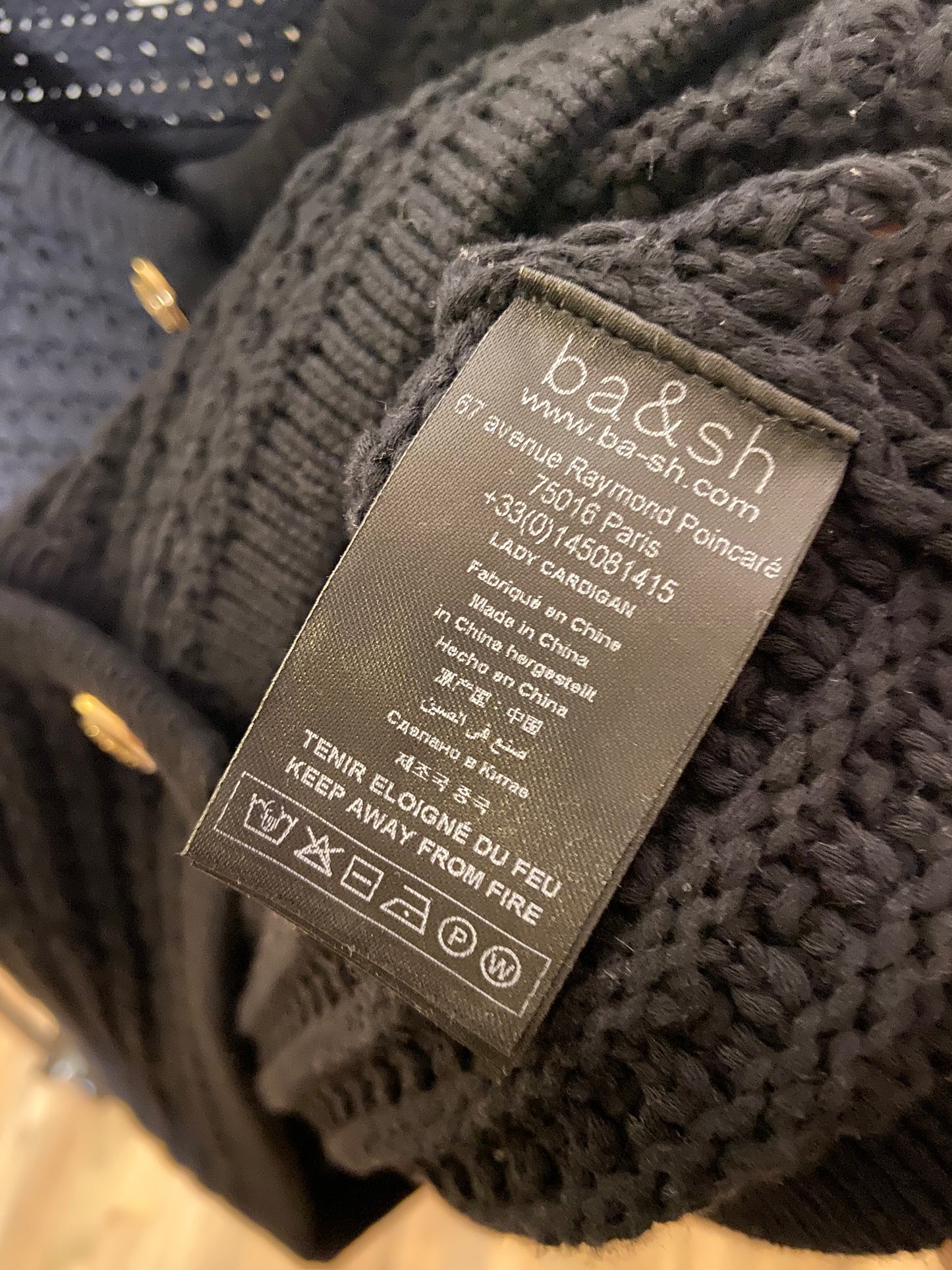 Ba&sh Lady Cardigan Jacket size M