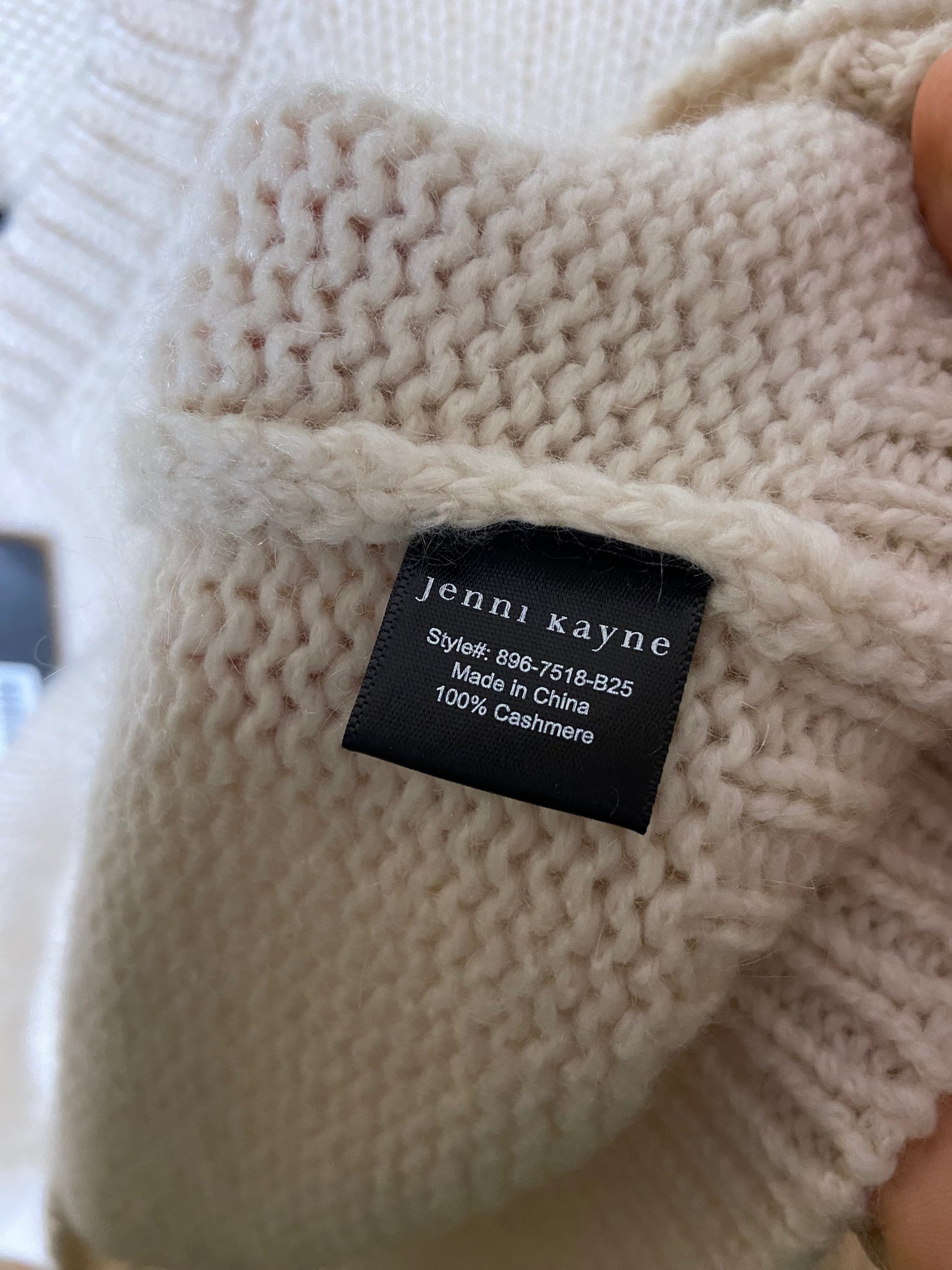 Jenni Kayne Cashmere Kate V-Neck Sweater size XS