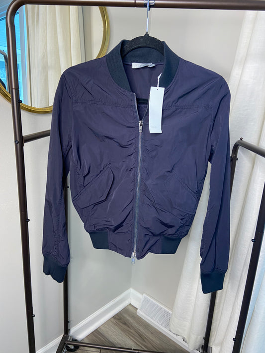 Vince Coastal Black Bomber Jacket size XS
