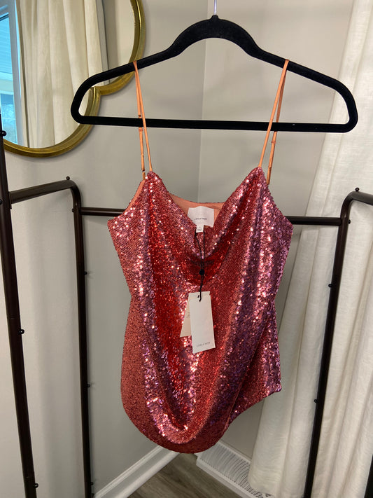 Cinq a Sept Sequin Marta Cami Top size S