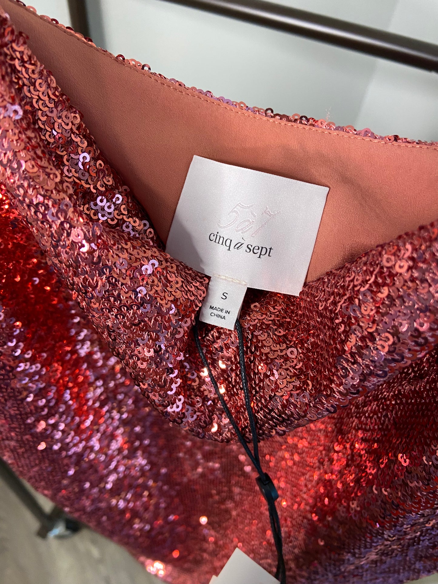 Cinq a Sept Sequin Marta Cami Top size S