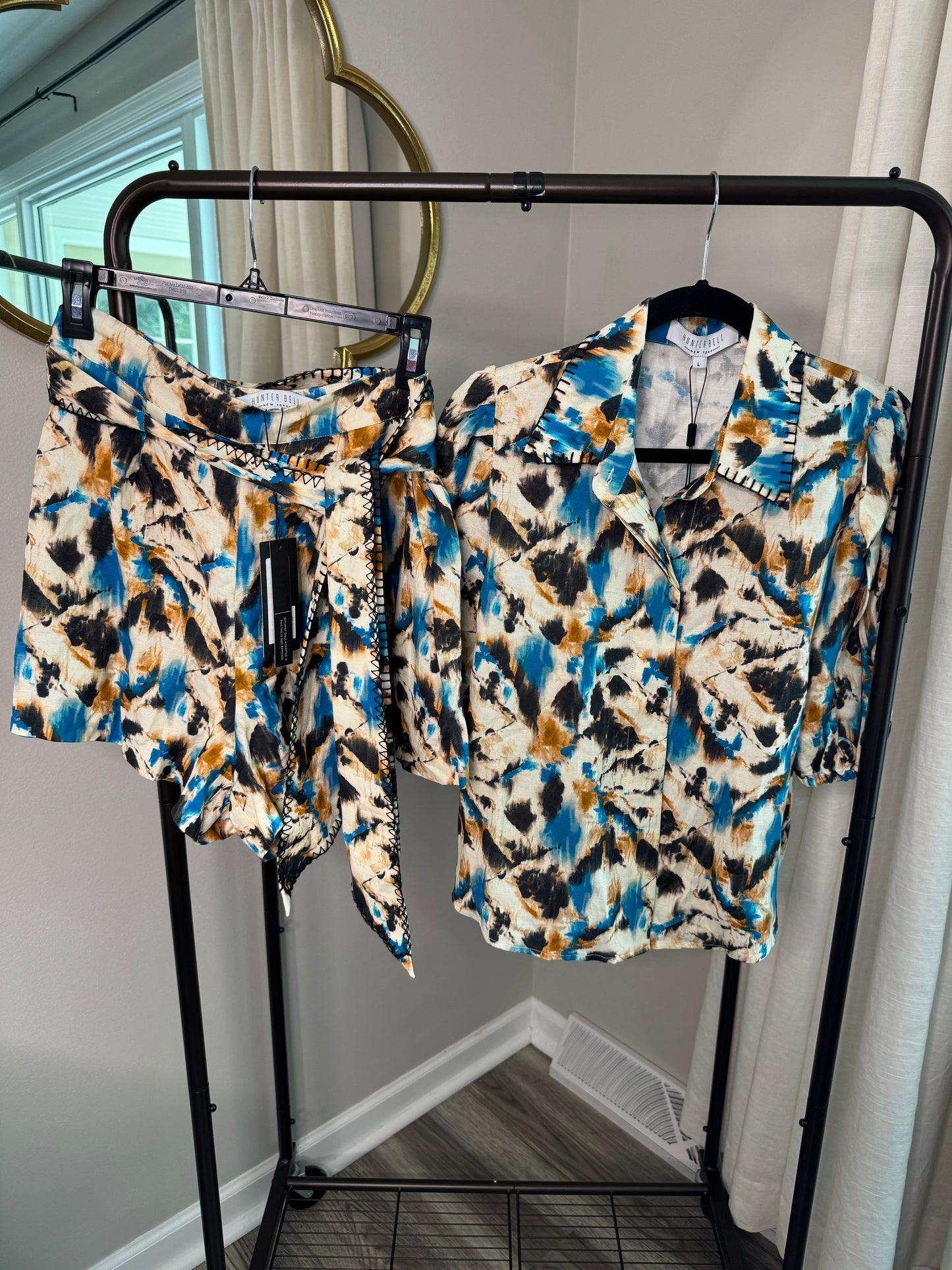 Hunter Bell Dawson Top and Ashton Shorts Set size 6/L