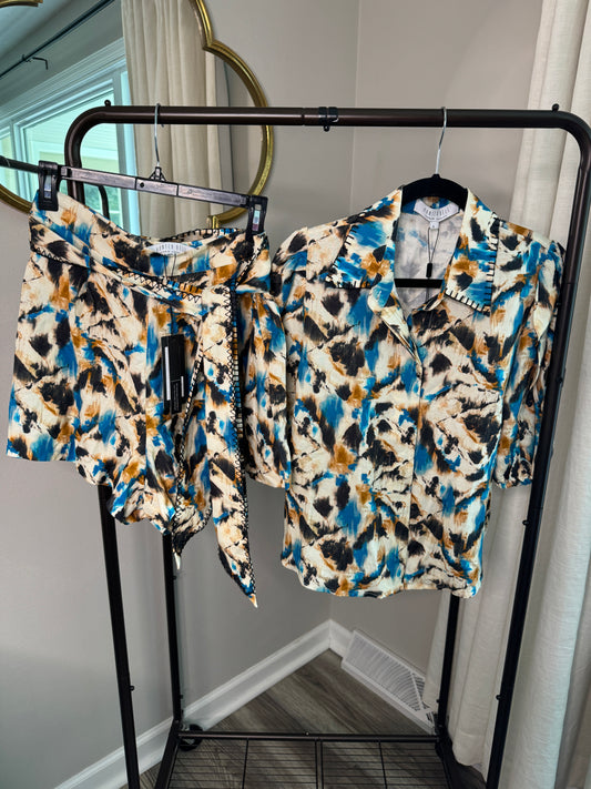 Hunter Bell Dawson Top and Ashton Shorts Set size 6/L