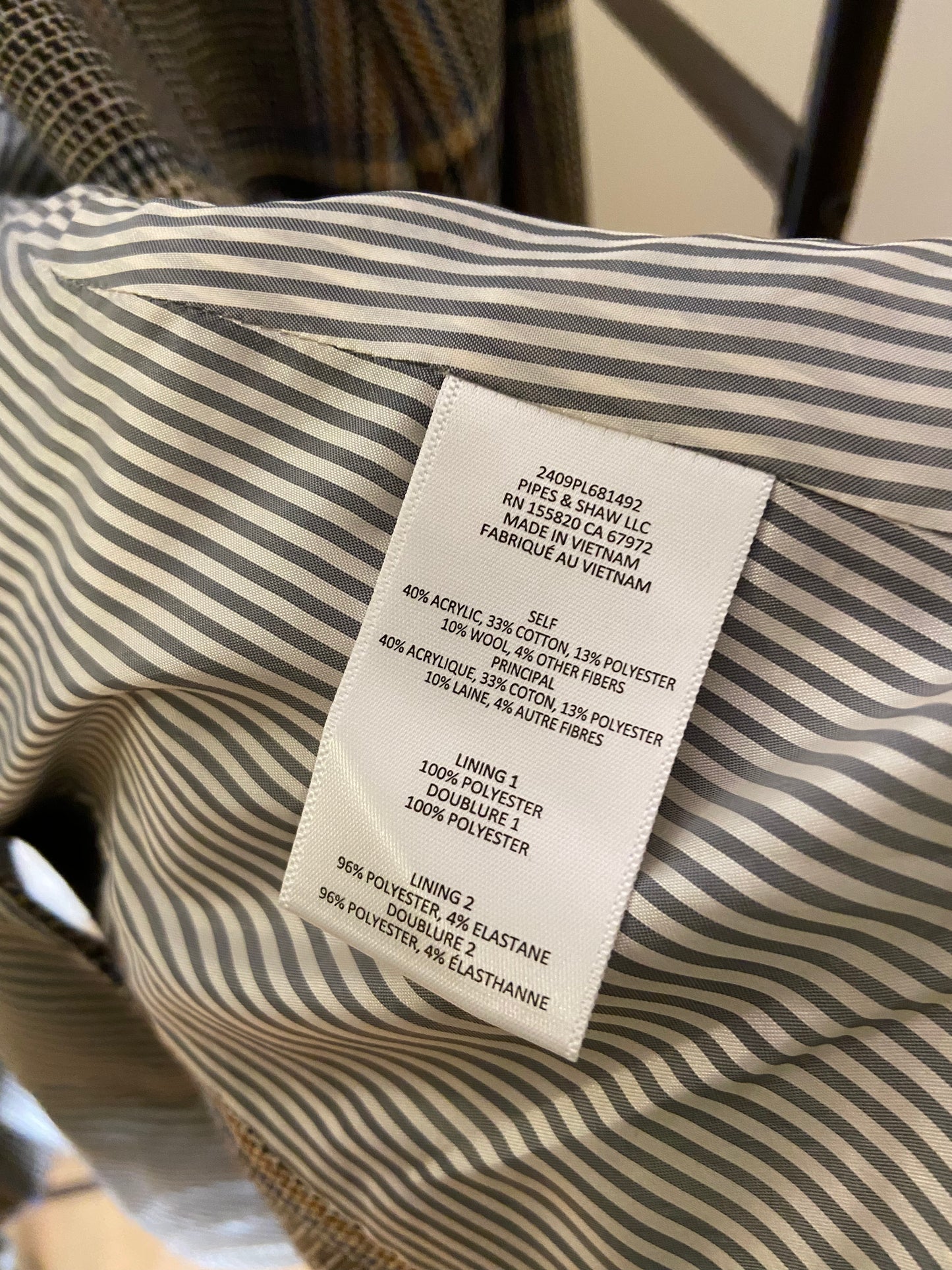 Veronica Beard Miller Herringbone Tweed Dickey Jacket size 2