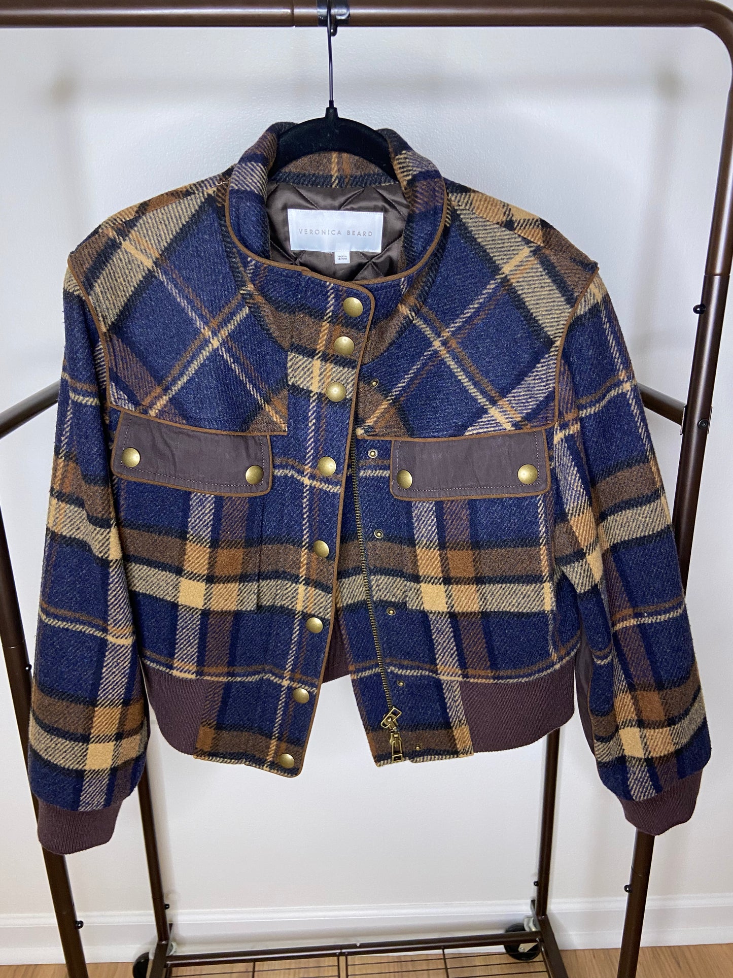 Veronica Beard Plaid Jadis Jacket size 10