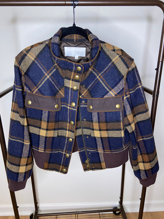 Veronica Beard Plaid Jadis Jacket size 10