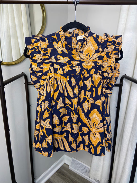 Ulla Johnson Eva Top in Midnight size 2