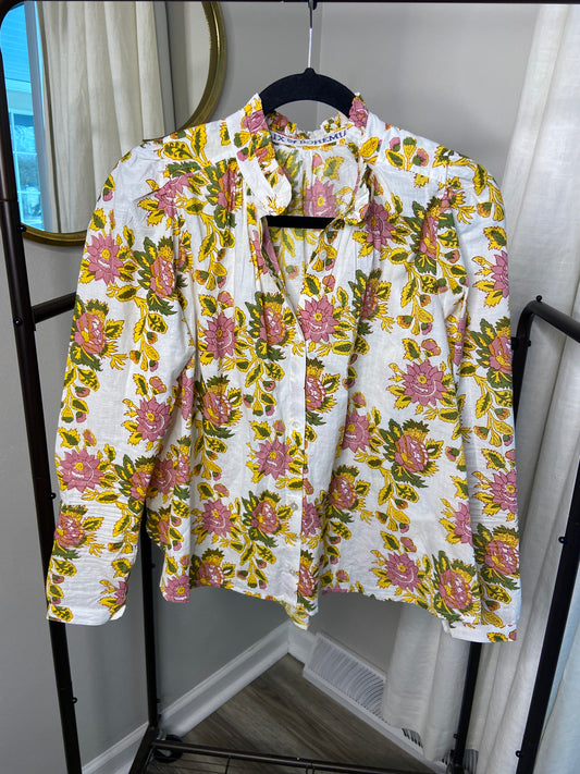 Alix of Bohemia Annabel Prickly Pear Shirt size XS
