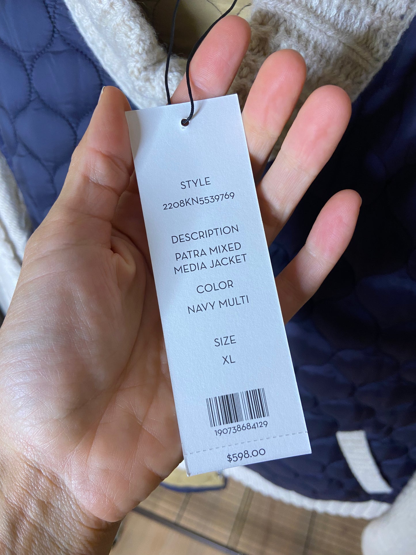 Veronica Beard Patra Mixed Media Jacket size XL