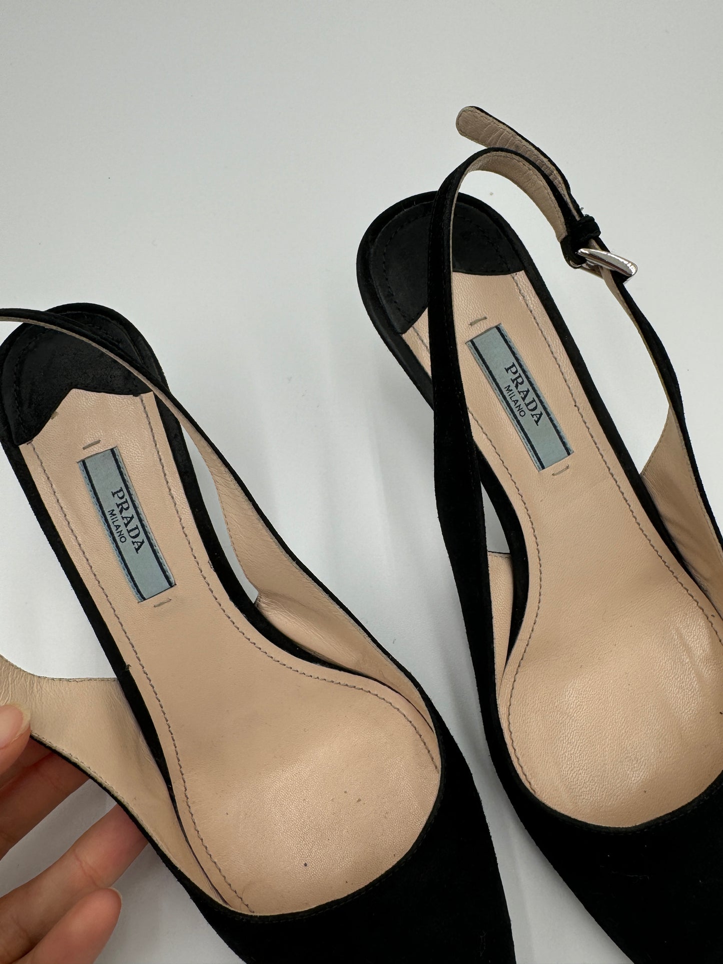 Prada Pointed Toe Slingbacks size 39.5