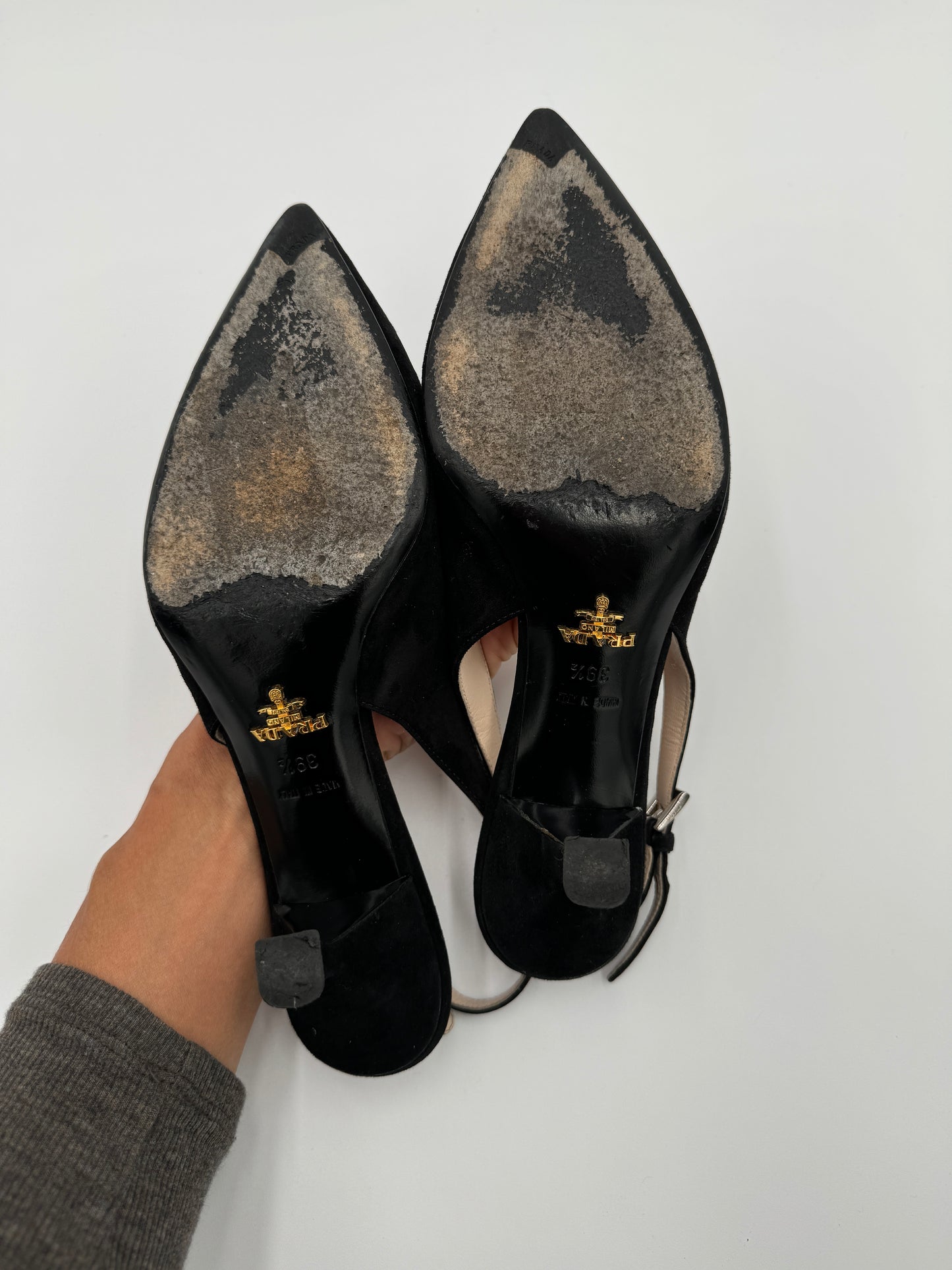 Prada Pointed Toe Slingbacks size 39.5