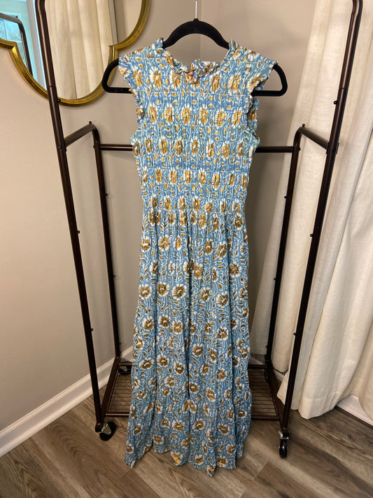 Oliphant Smocked Maxi Dress size XS