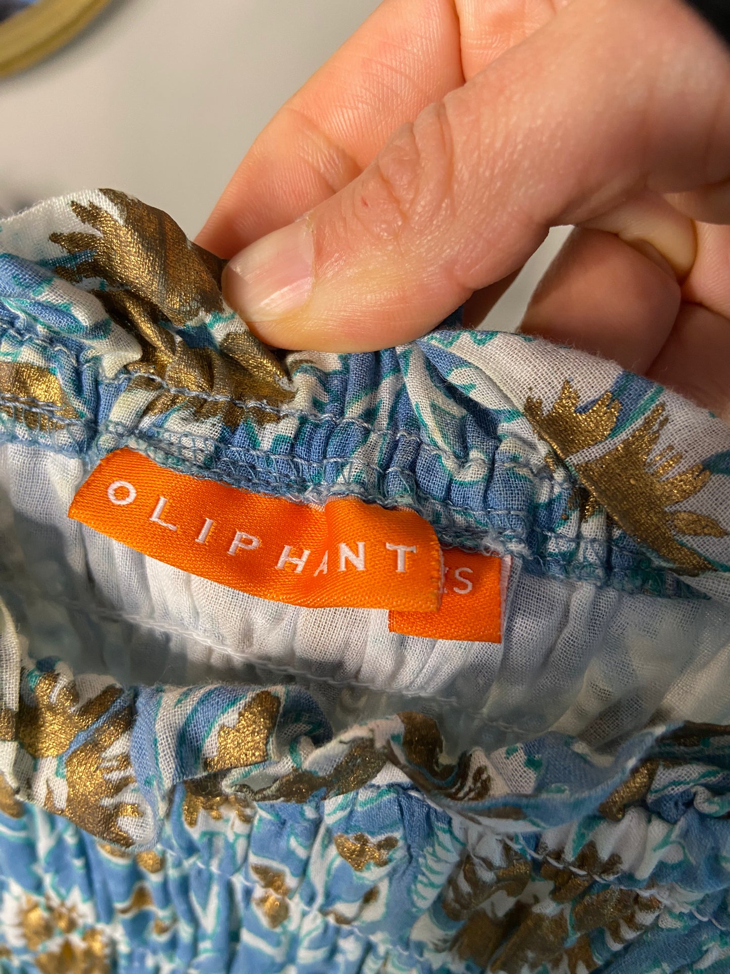 Oliphant Smocked Maxi Dress size XS
