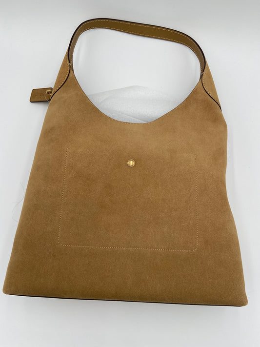 Coach Suede Brooklyn Shoulder 39 Bag in Sand