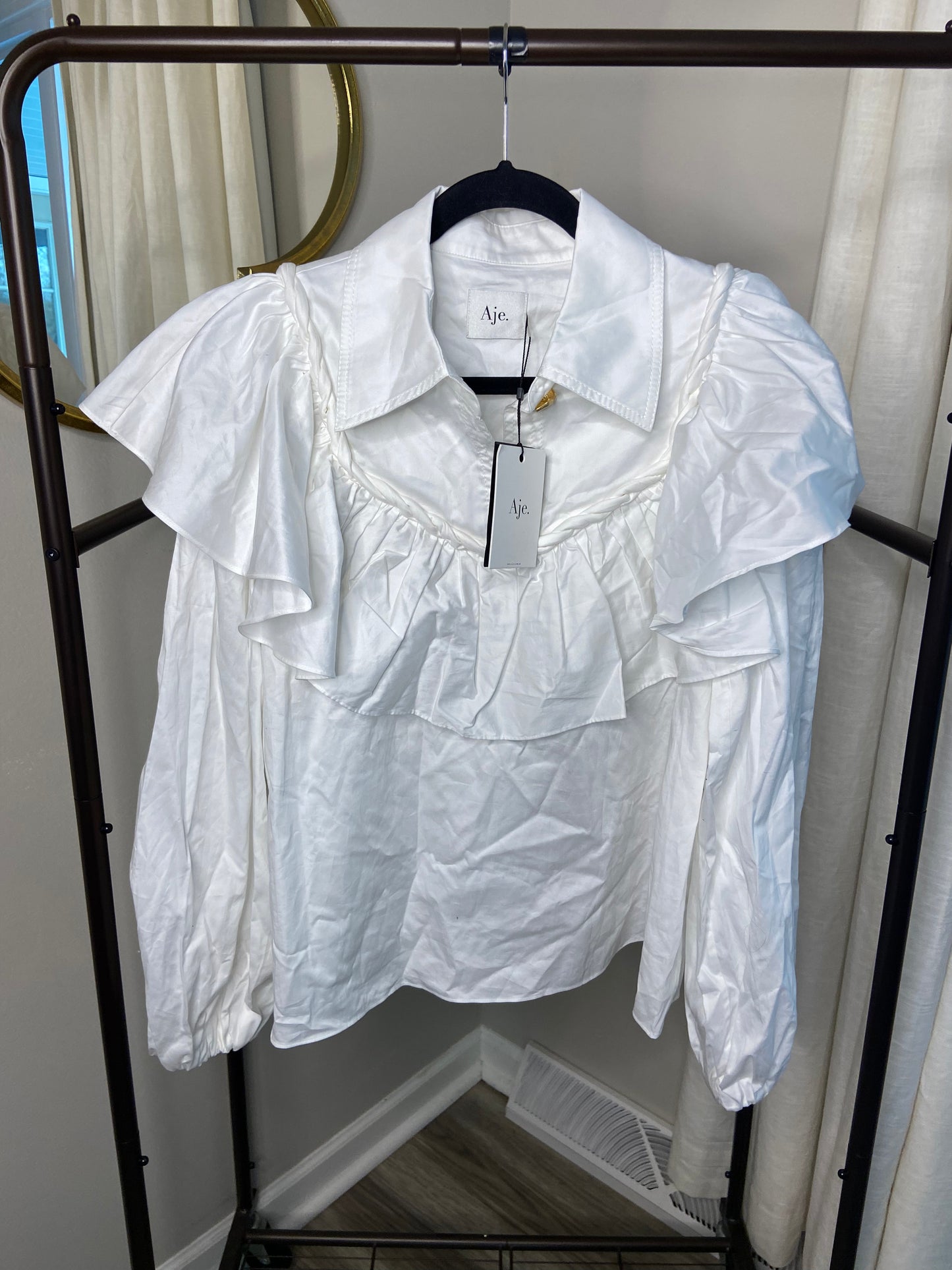 Aje Anne Twisted Blouse size US 8