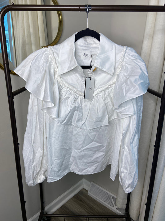 Aje Anne Twisted Blouse size US 8