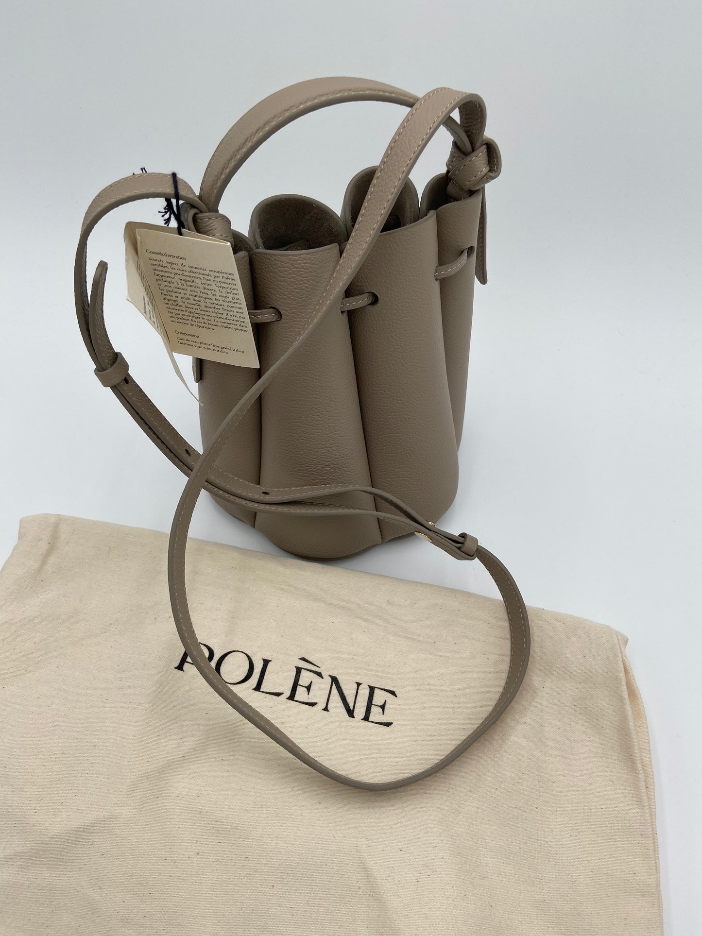 Polene Numéro Huit Mini Edition Textured Taupe