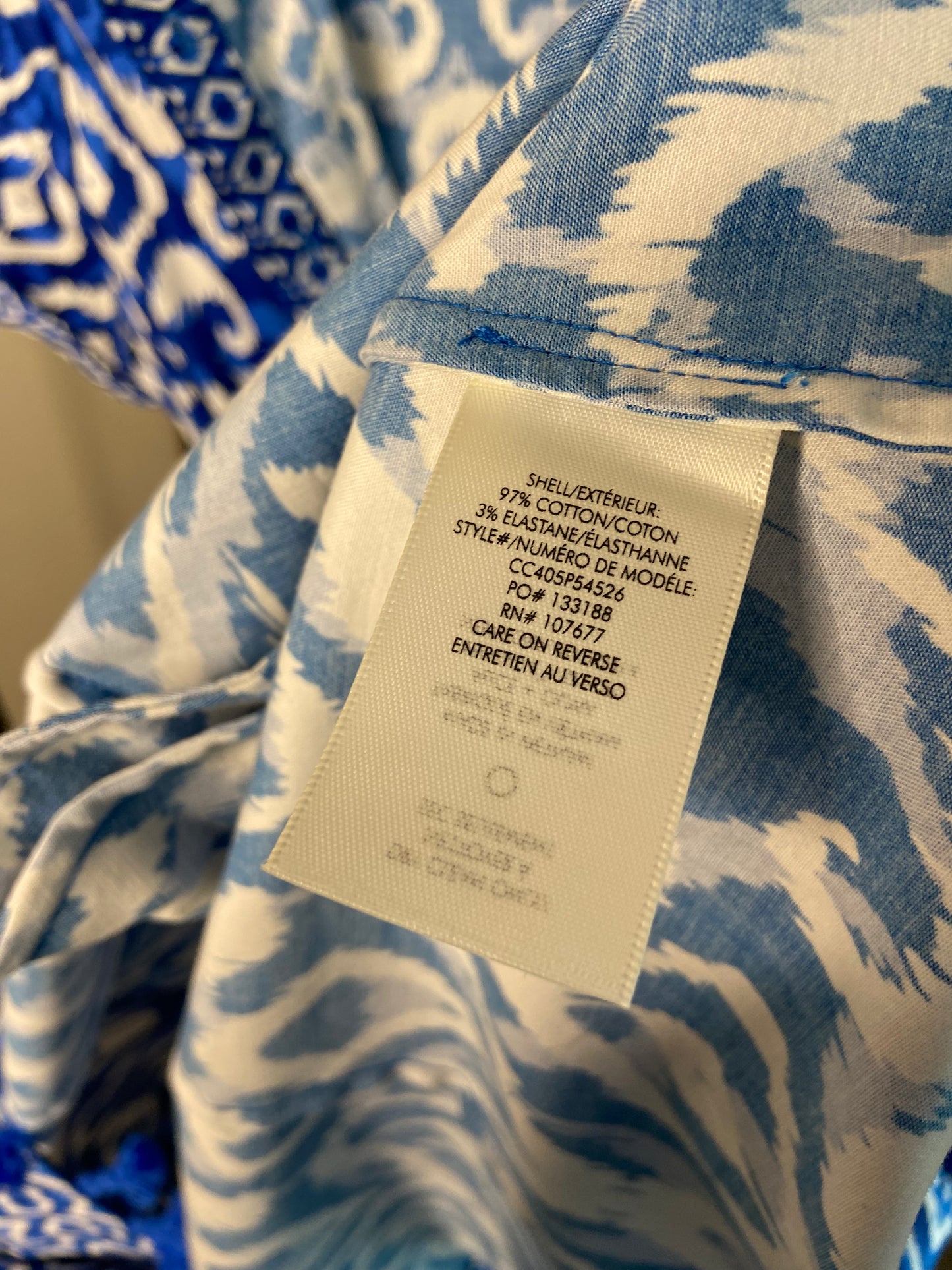 Alice and Olivia Lucy Roll Sleeve Mini Shirt Dress French Blue size 6