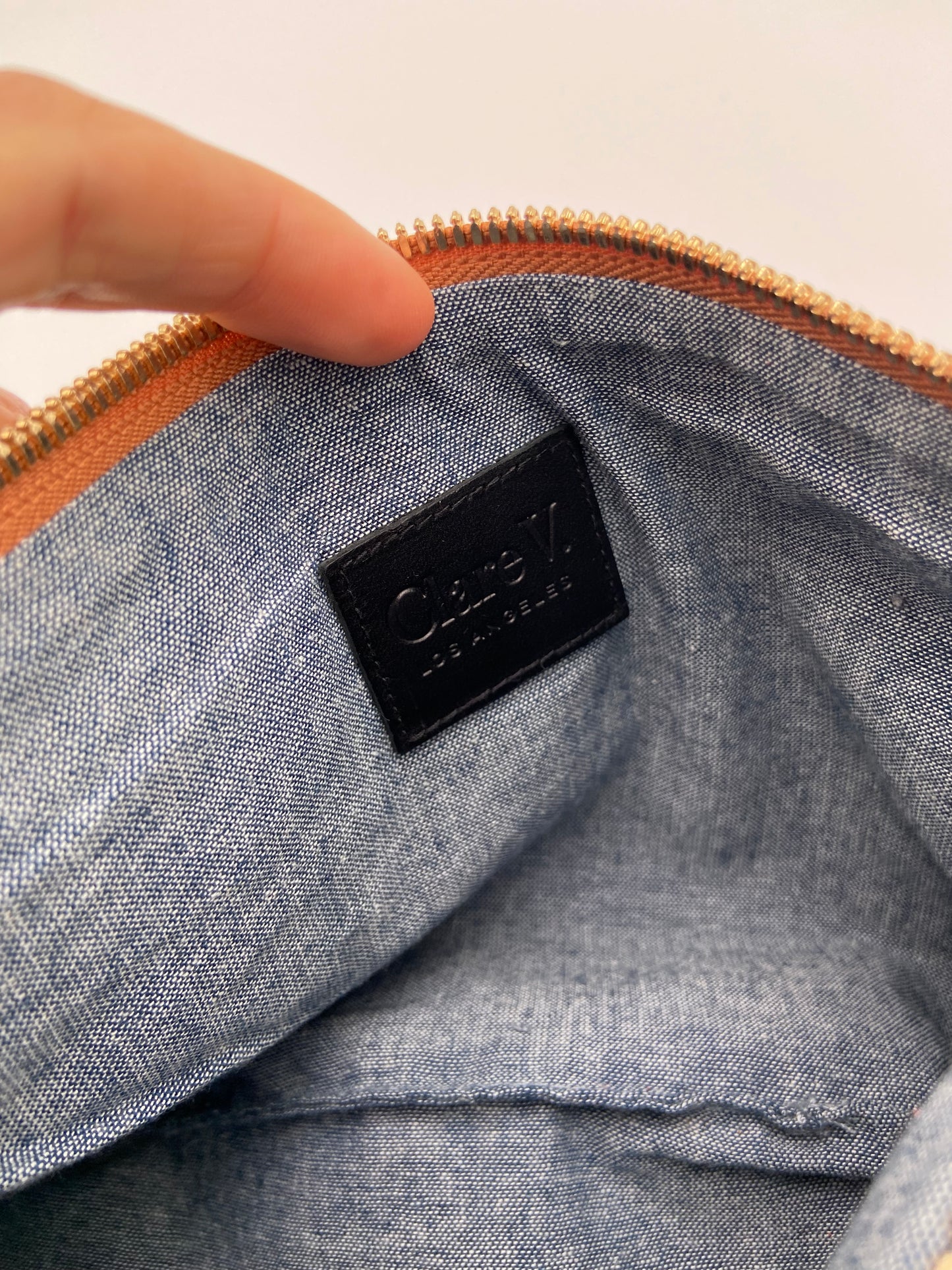 Clare V Petit Moyen Messenger Bag Cuoio Nappa w/ Studs