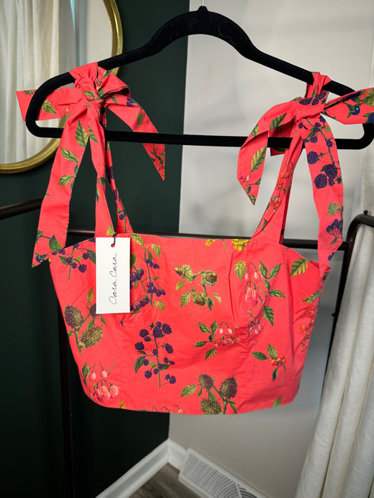 Cara Cara Helena Top Botanical Coral size M