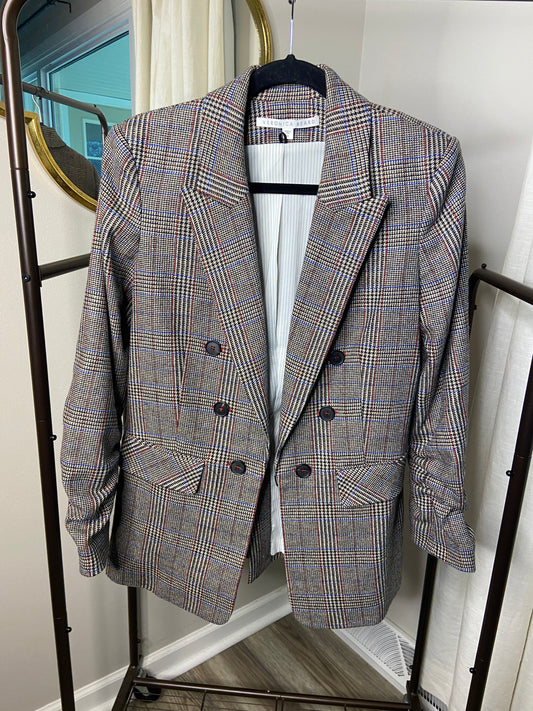 Veronica Beard Beacon Plaid Dickey Blazer size 10