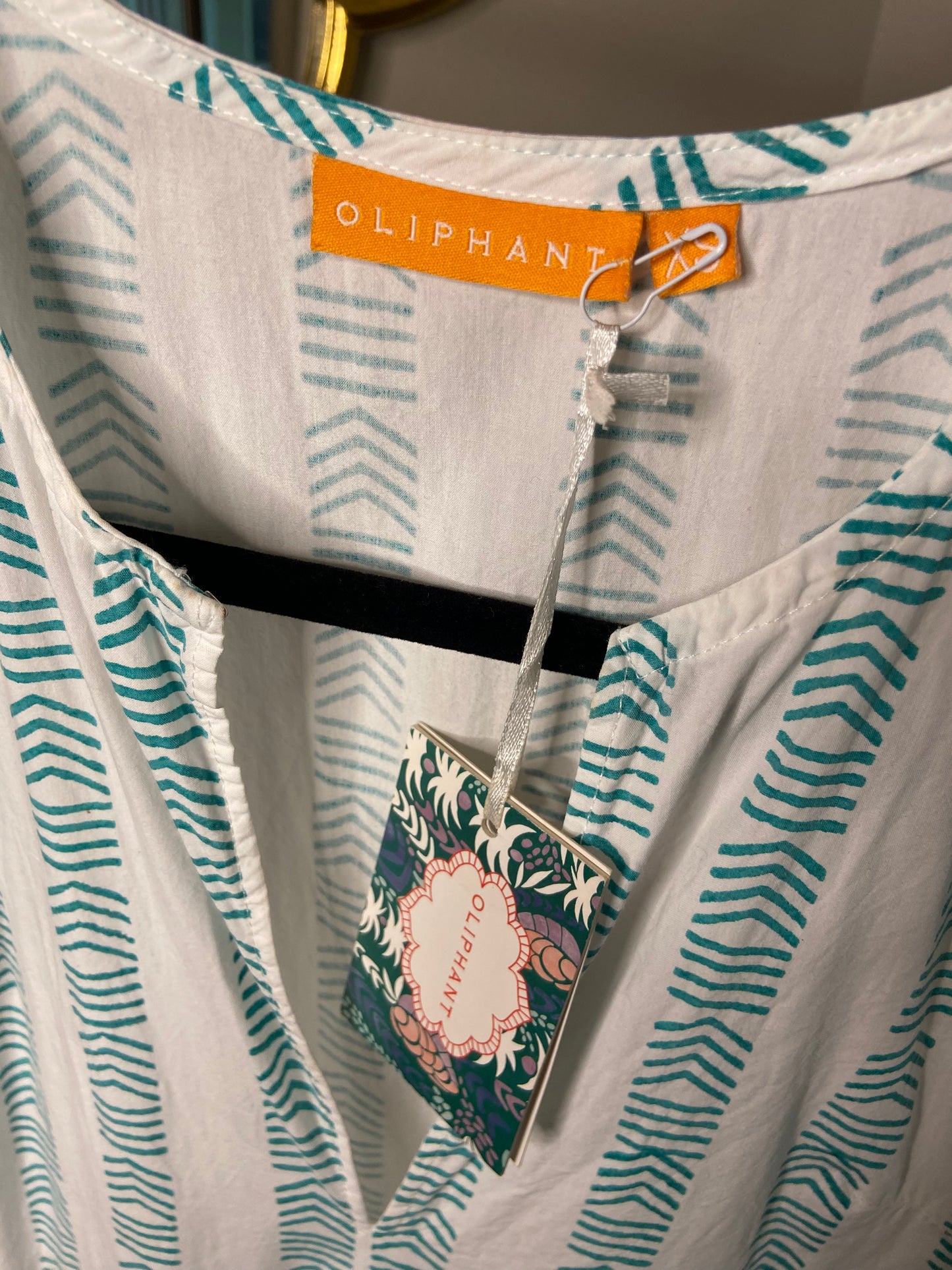 Oliphant Archer Green V Neck Maxi Dress size XS