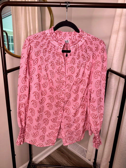 Andion Long Sleeve Embroidered blouse size M