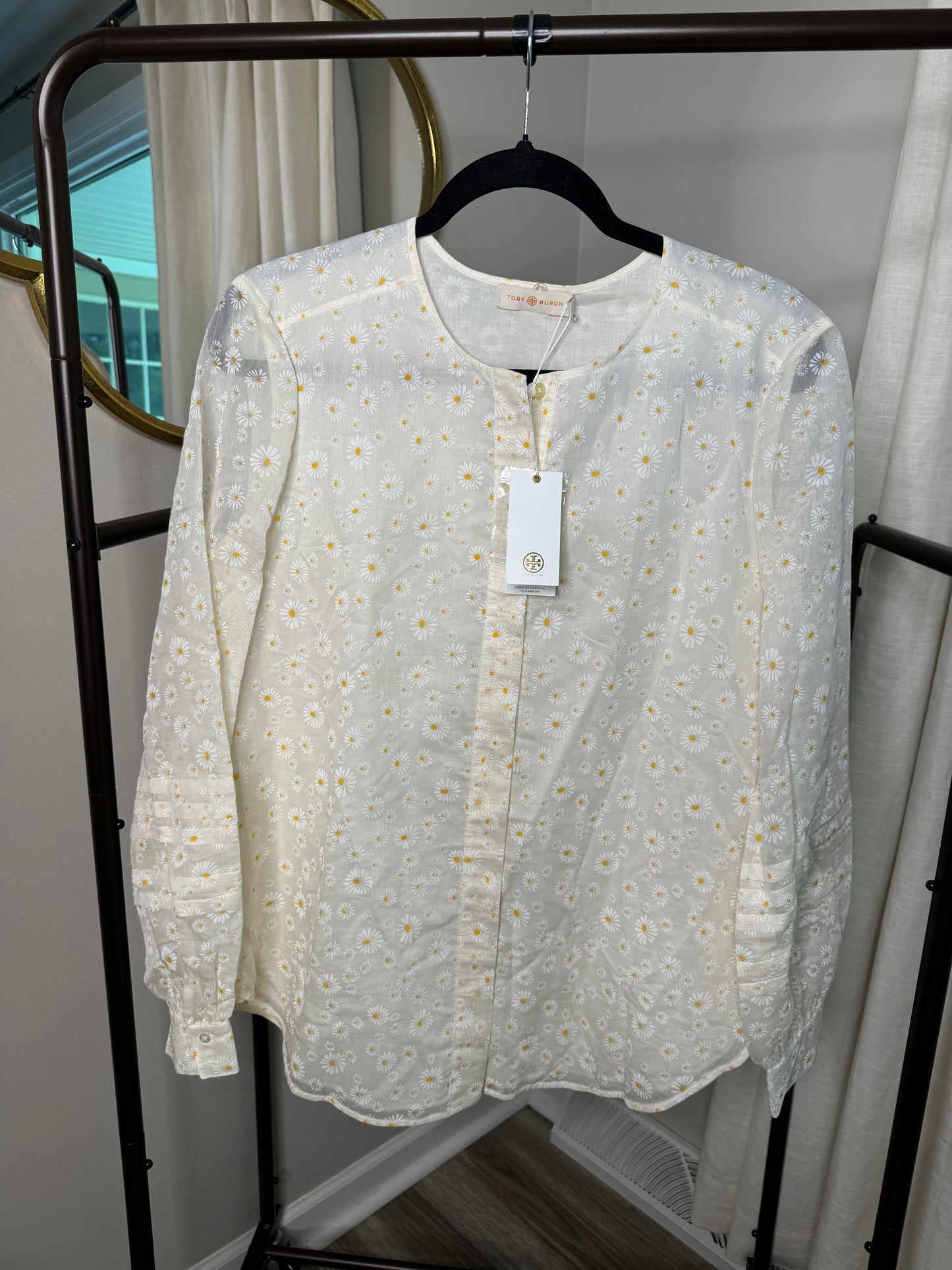 Tory Burch Daisy Hayden Top size 12