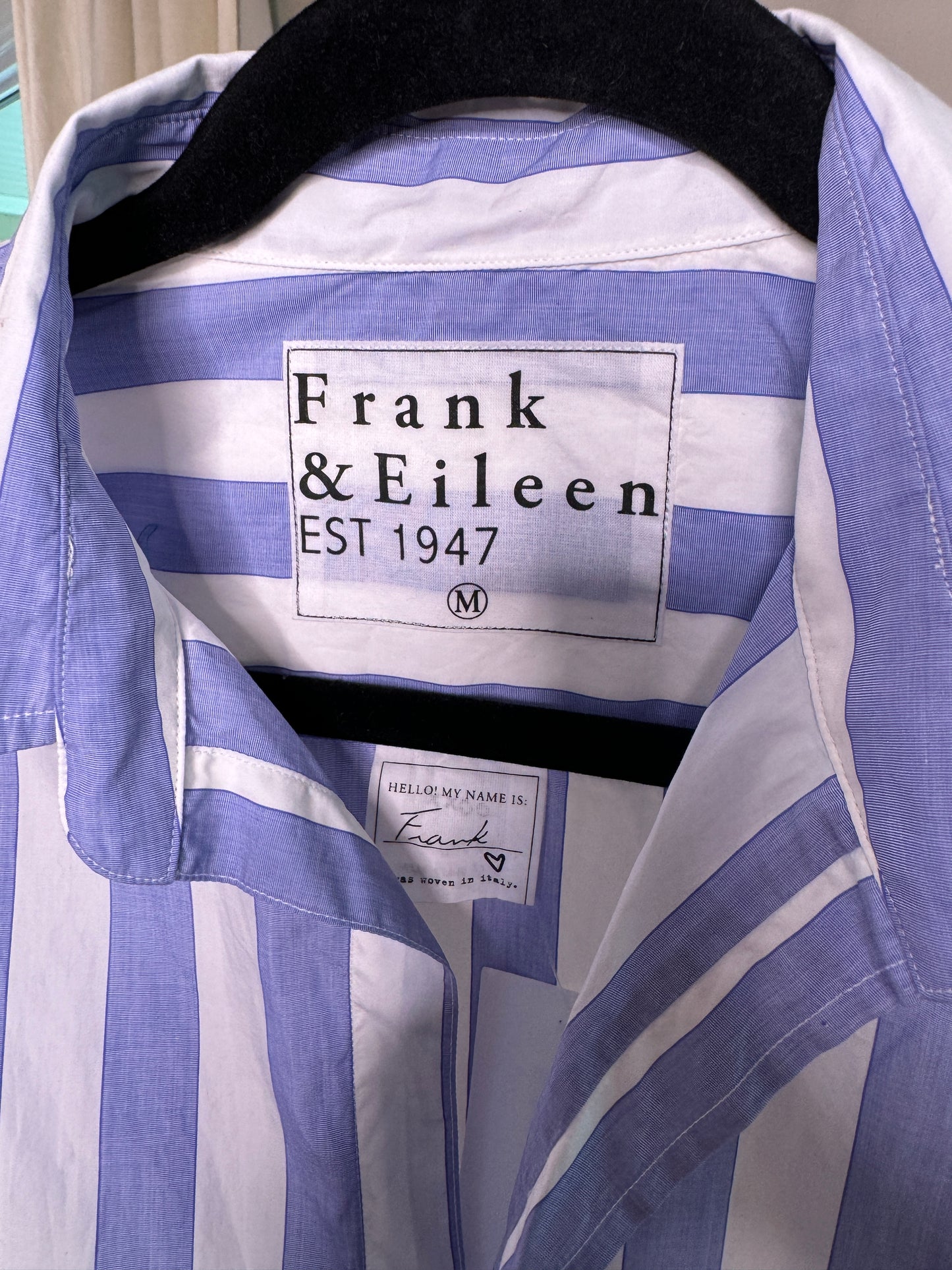Frank and Eileen "Frank" Striped Shirt size M