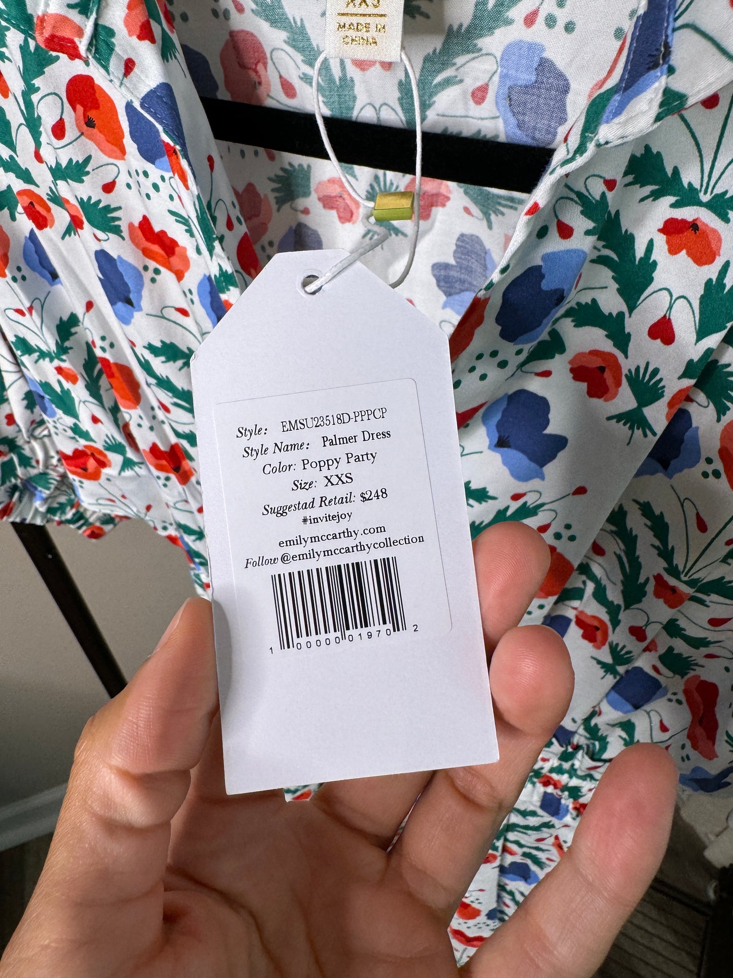Emily McCarthy Palmer Dress Poppy Party size XXS