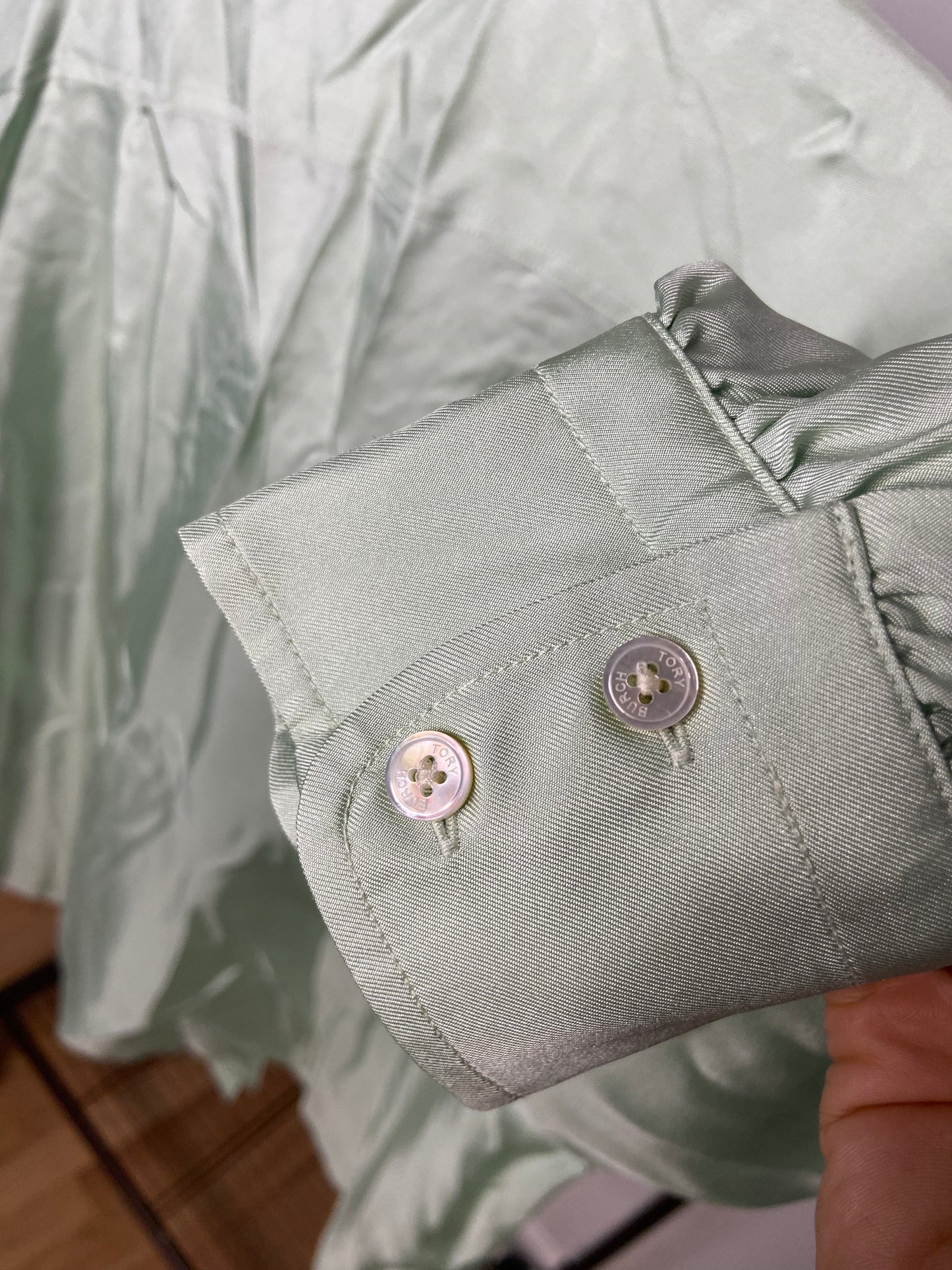 Tory Burch Silk Bow Blouse size 14