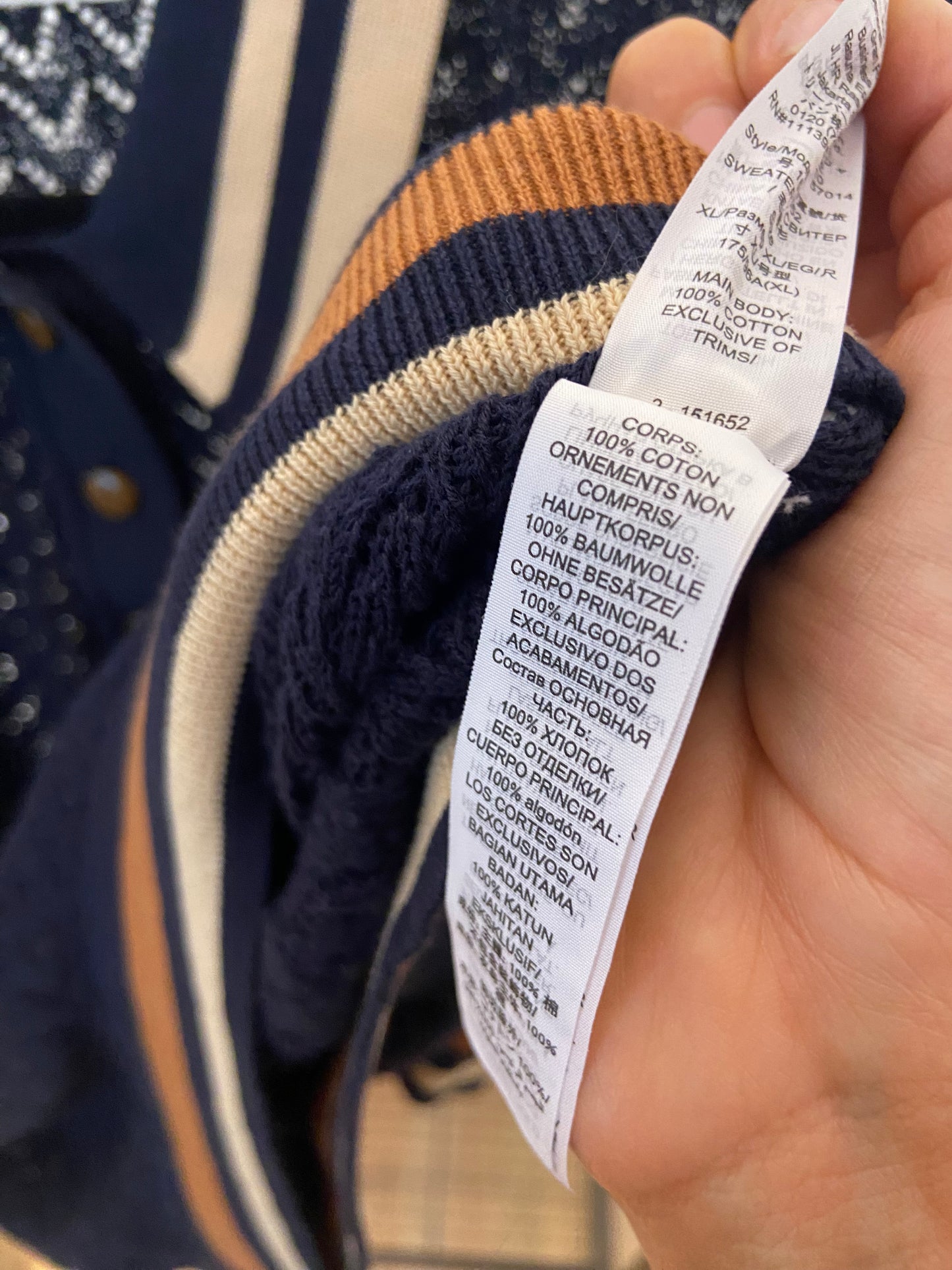 Tory Burch Cotton Pointelle Polo Top size XL