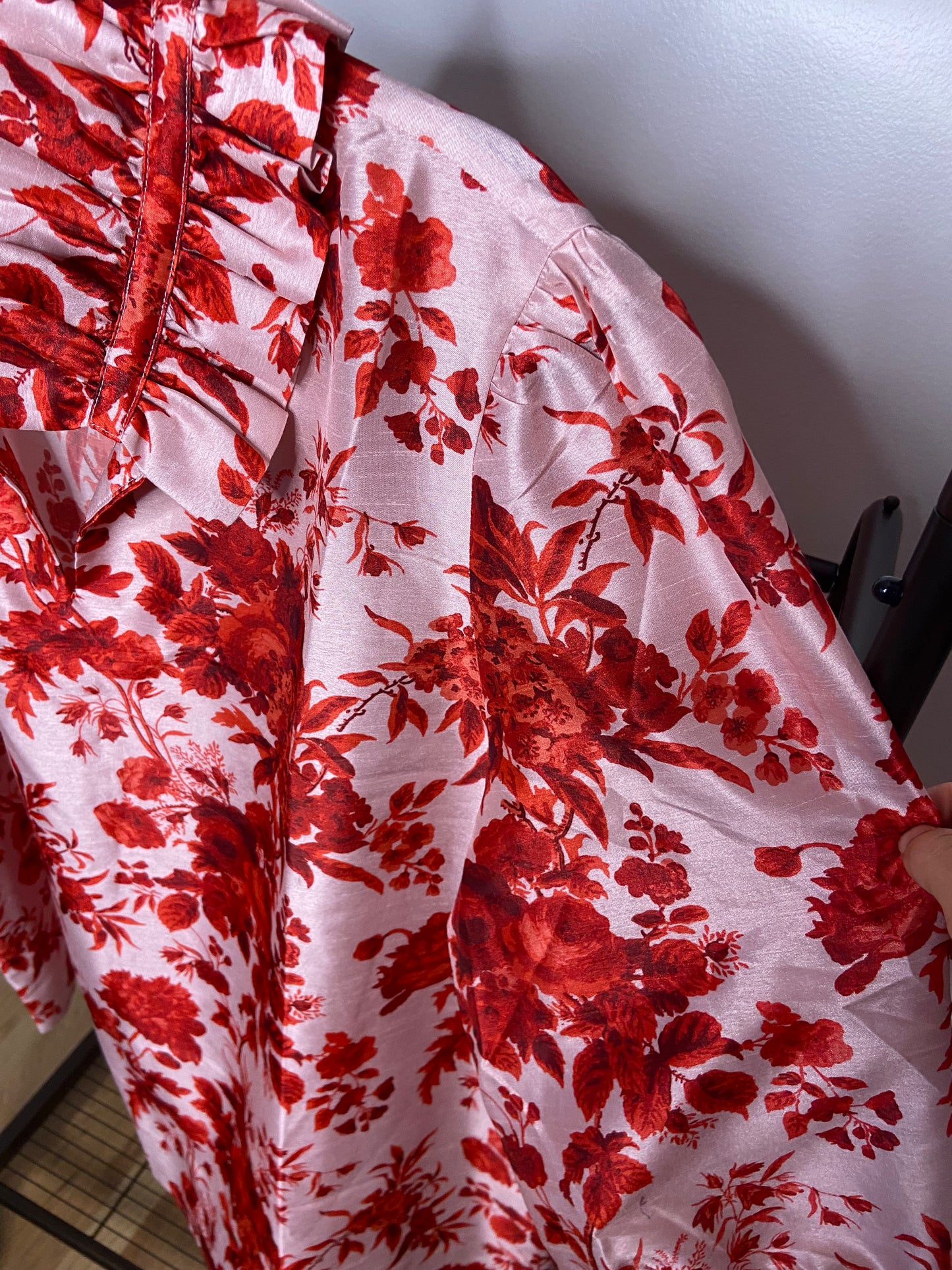 Tuckernuck Zinnia Bloom Red Blouse size XXL