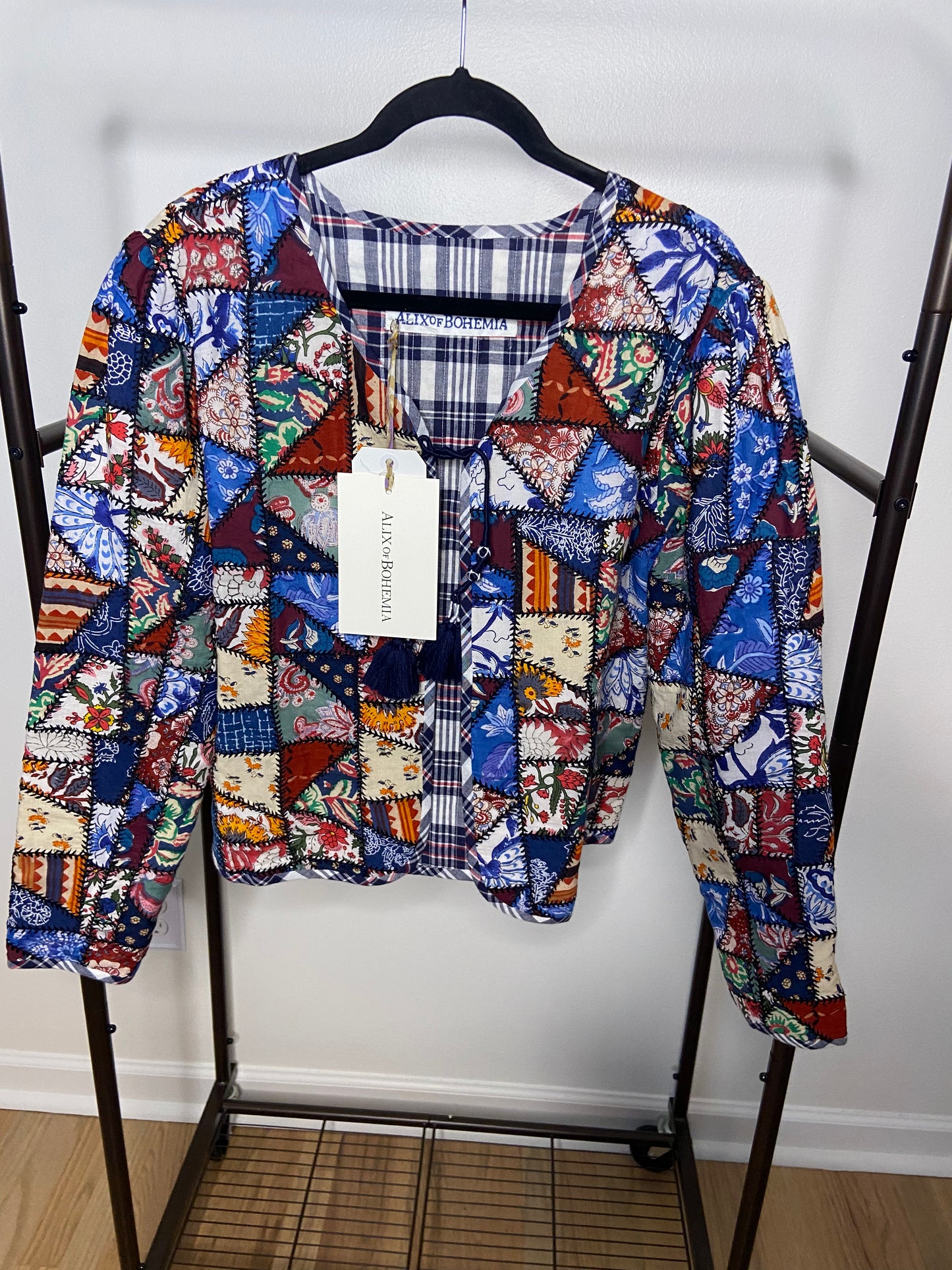 Alix of Bohemia Billie Broken Glass Quilted Jacket size XL