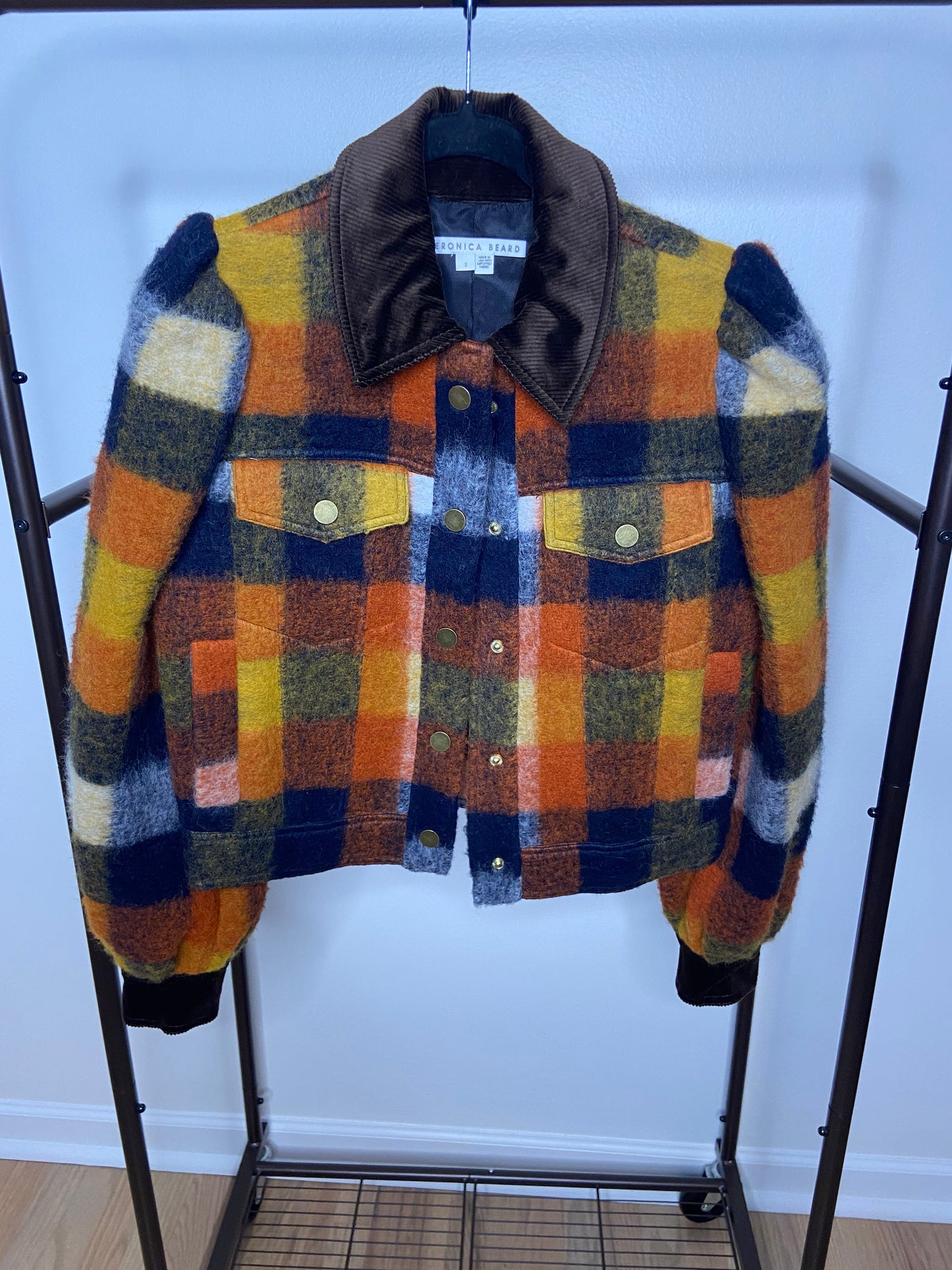 Veronica Beard Piana Plaid Jacket size 2