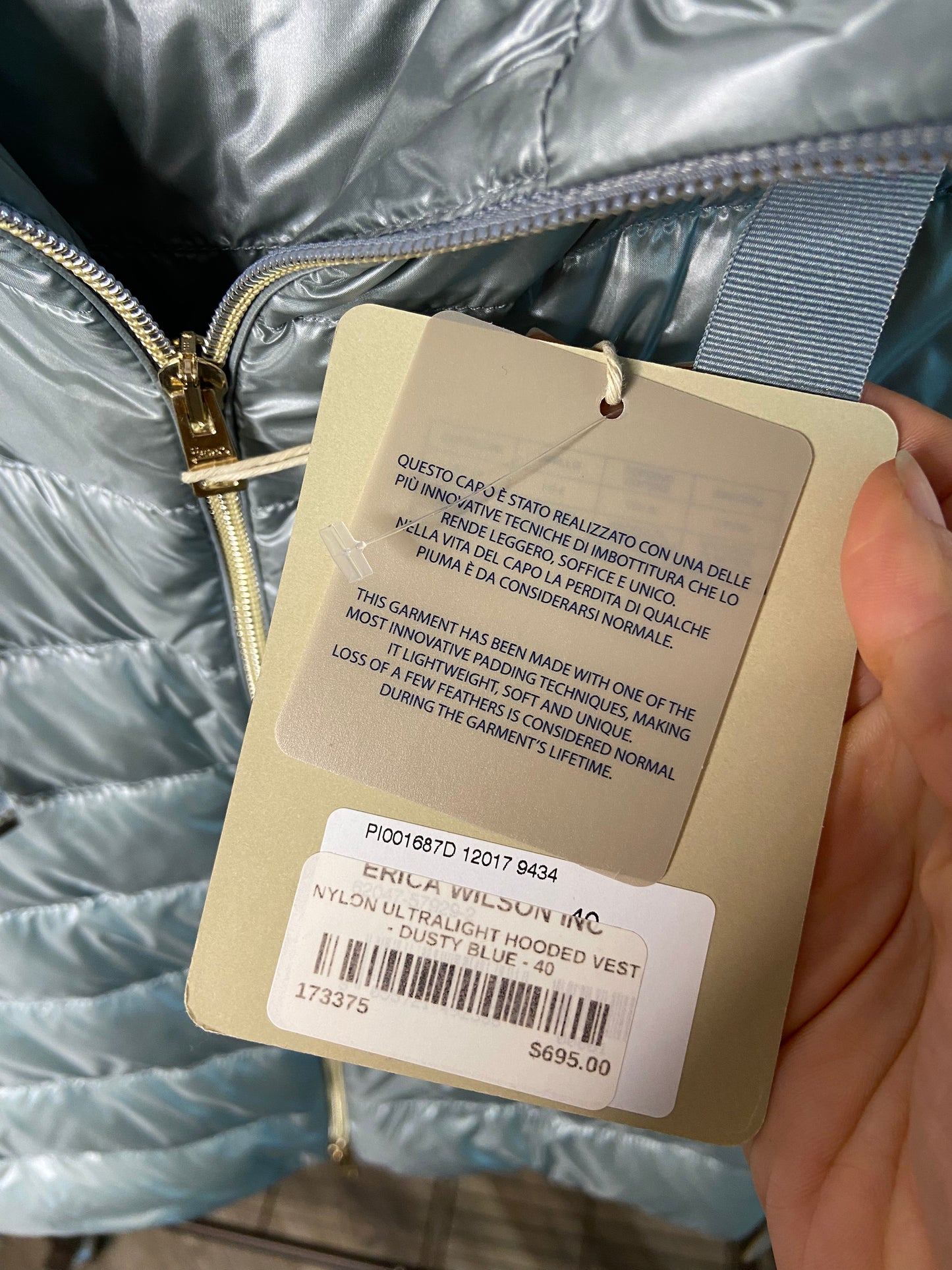 Herno Ultralight Hooded Vest size 42 - US 6
