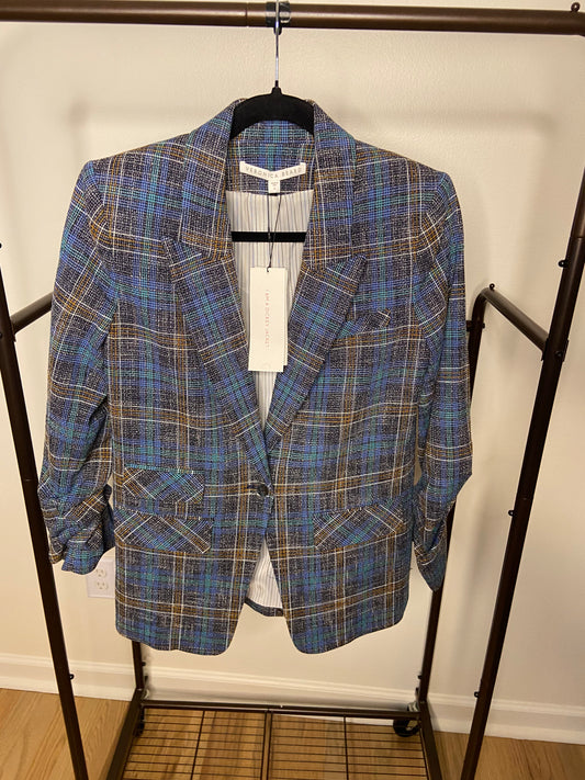 Veronica Beard Martel Dickey Plaid Dickey Jacket size 4